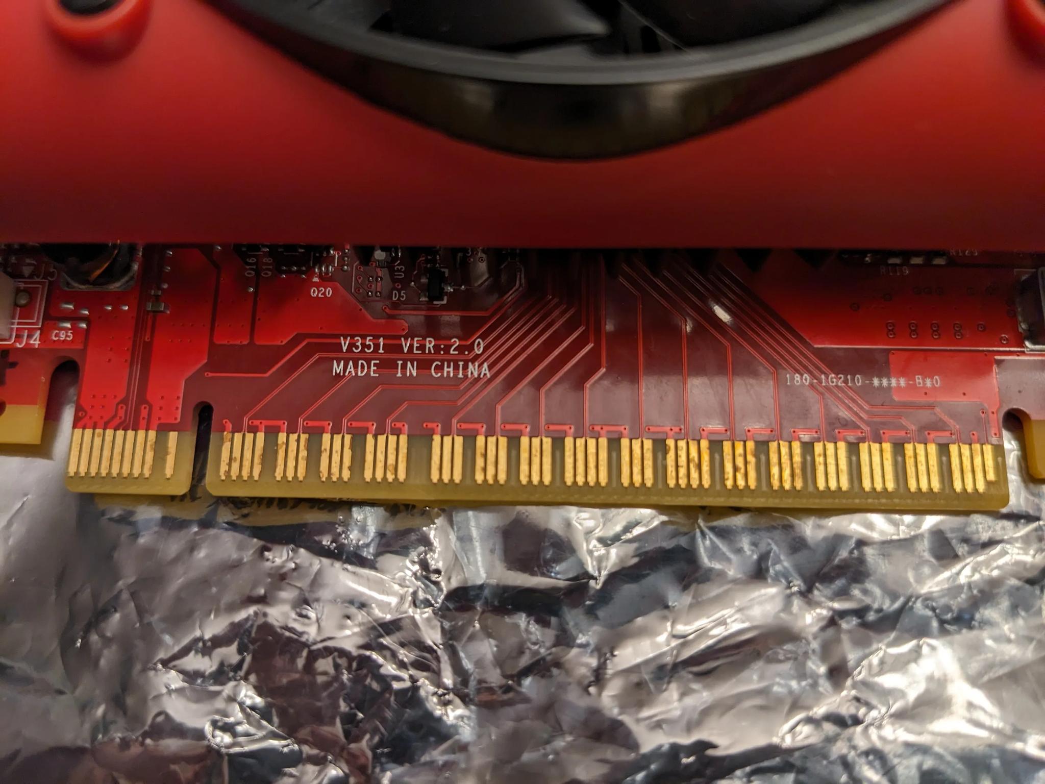 GTX 1050 TI -Dead- Fan spins --> project card