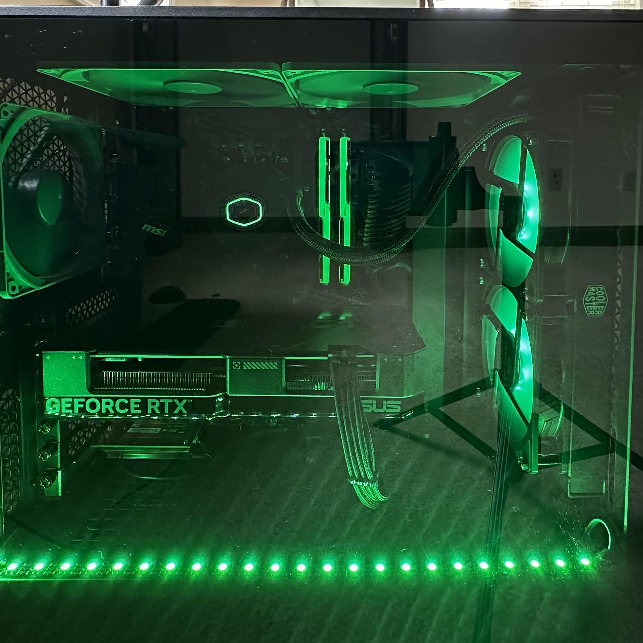 Used 5800x3D, Asus Dual 4070 OC, 2TB NVMe, 32GB 4000Mhz CL18 RAM, 240mm CPU AIO & Noctua Case Fans