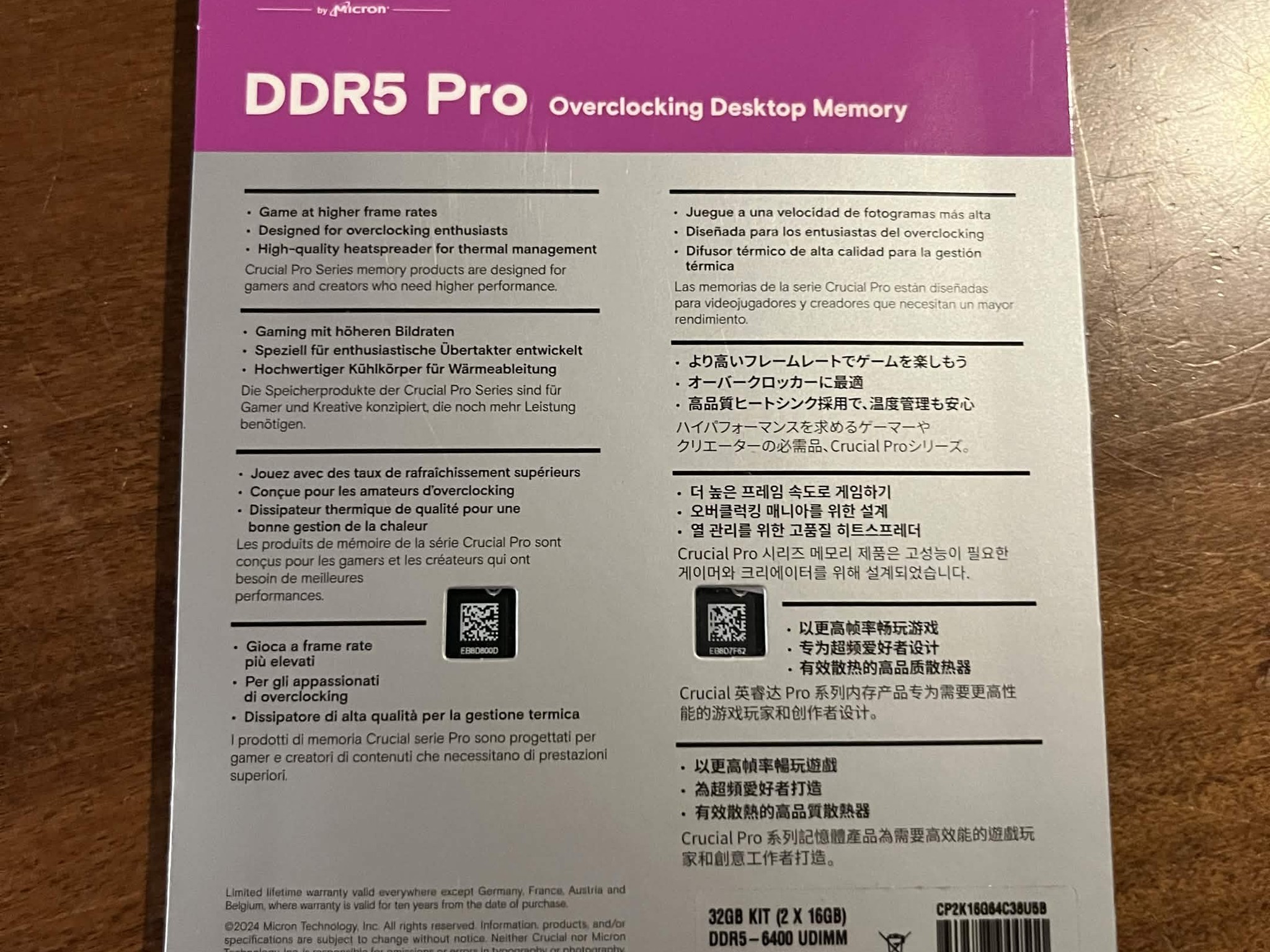 Crucial DDR5 32g (2x16) RAM