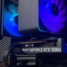 🖤♠️ Black Gaming PC ♠️🖤 RTX 5060 | Ryzen 5 5500 | 16gb RGB RAM | 1TB SSD - WiFi, BlueTooth