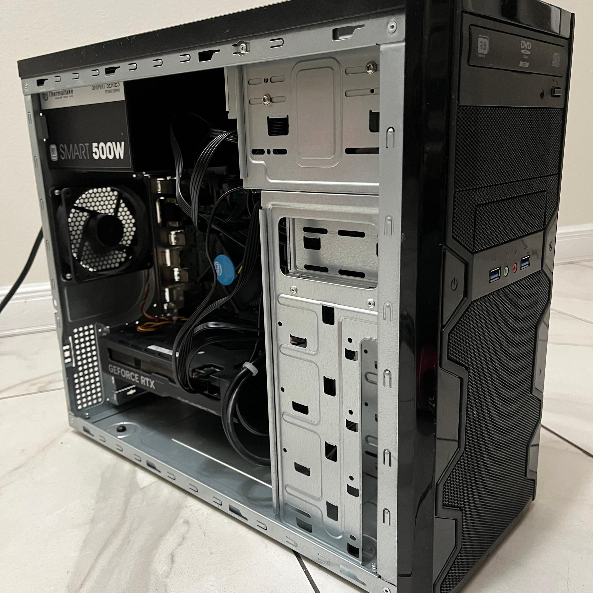 NVIDIA RTX 4060 Ti, Intel Core i7-9700, 16GB RAM, 500GB SSD - High FPS Gaming PC w/ Wi-Fi & BT