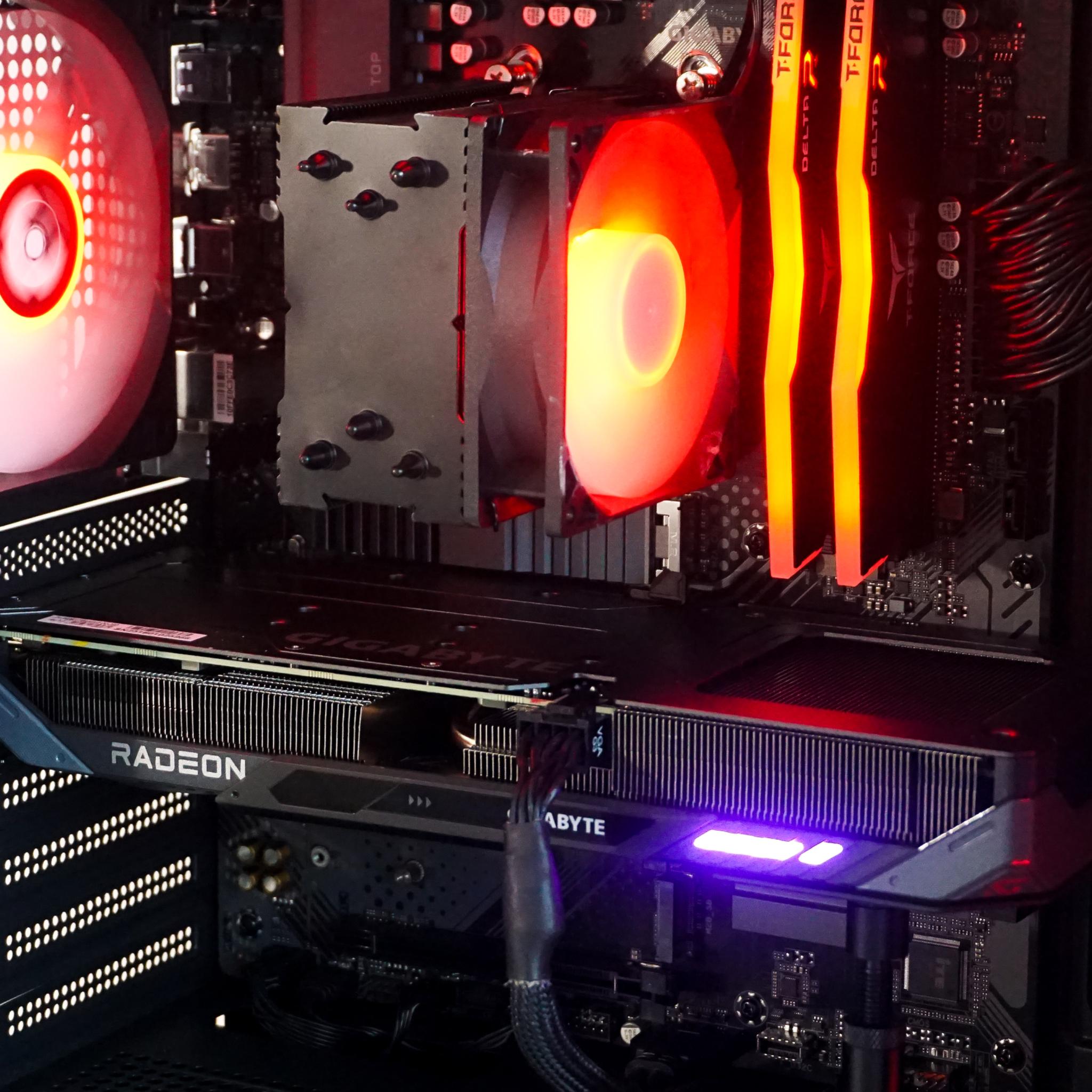 JOY - Ryzen 7 5800X / RX 9060 XT 8GB / 32GB RAM DDR4-3600 / 1TB NVMe SSD – Gaming PC