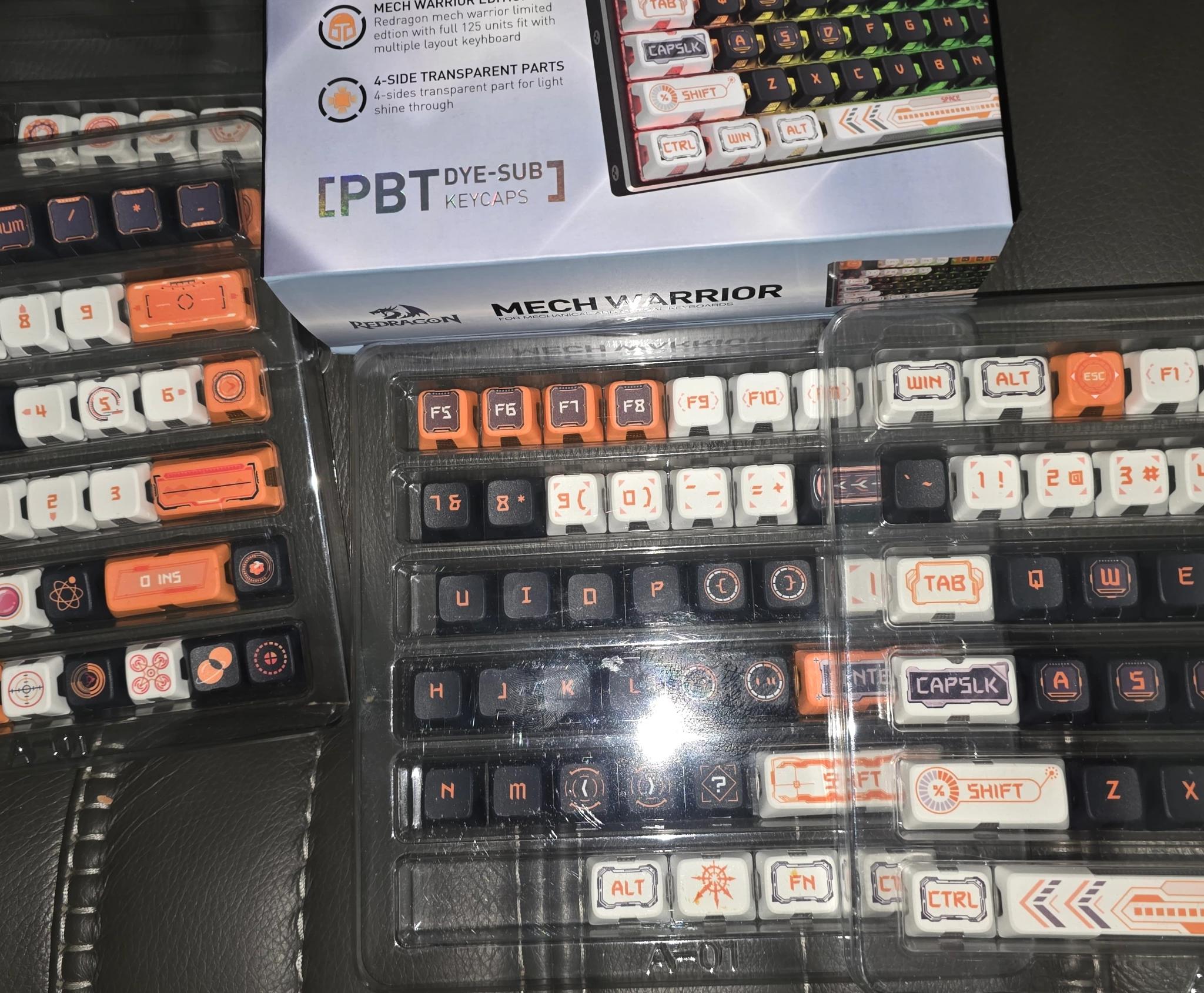 Redragon mech warrior keycap set