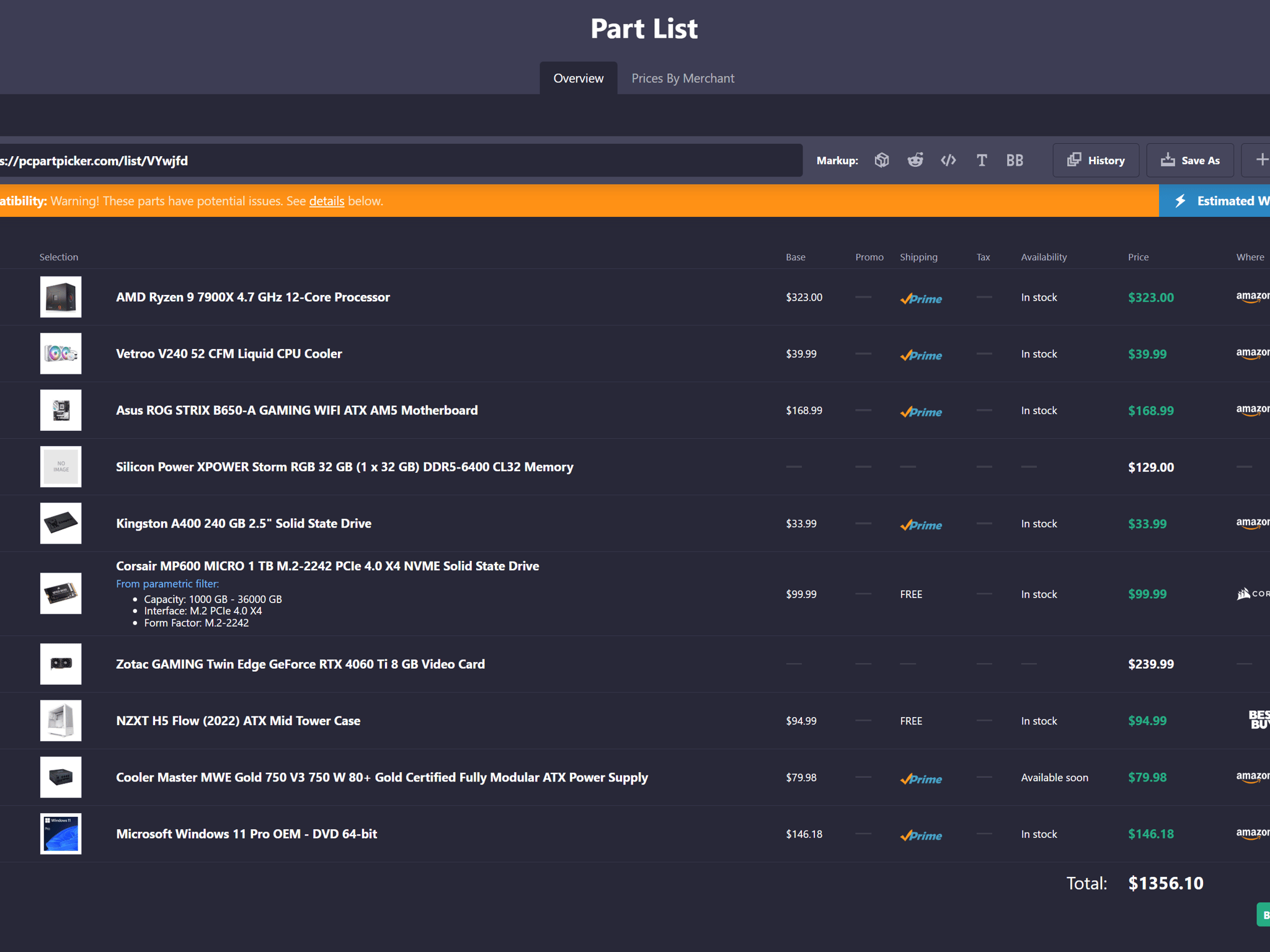 Ryzen 9 7900X | RTX 4060 Ti 8GB | 32GB DDR5 | 1.24 TB SSD