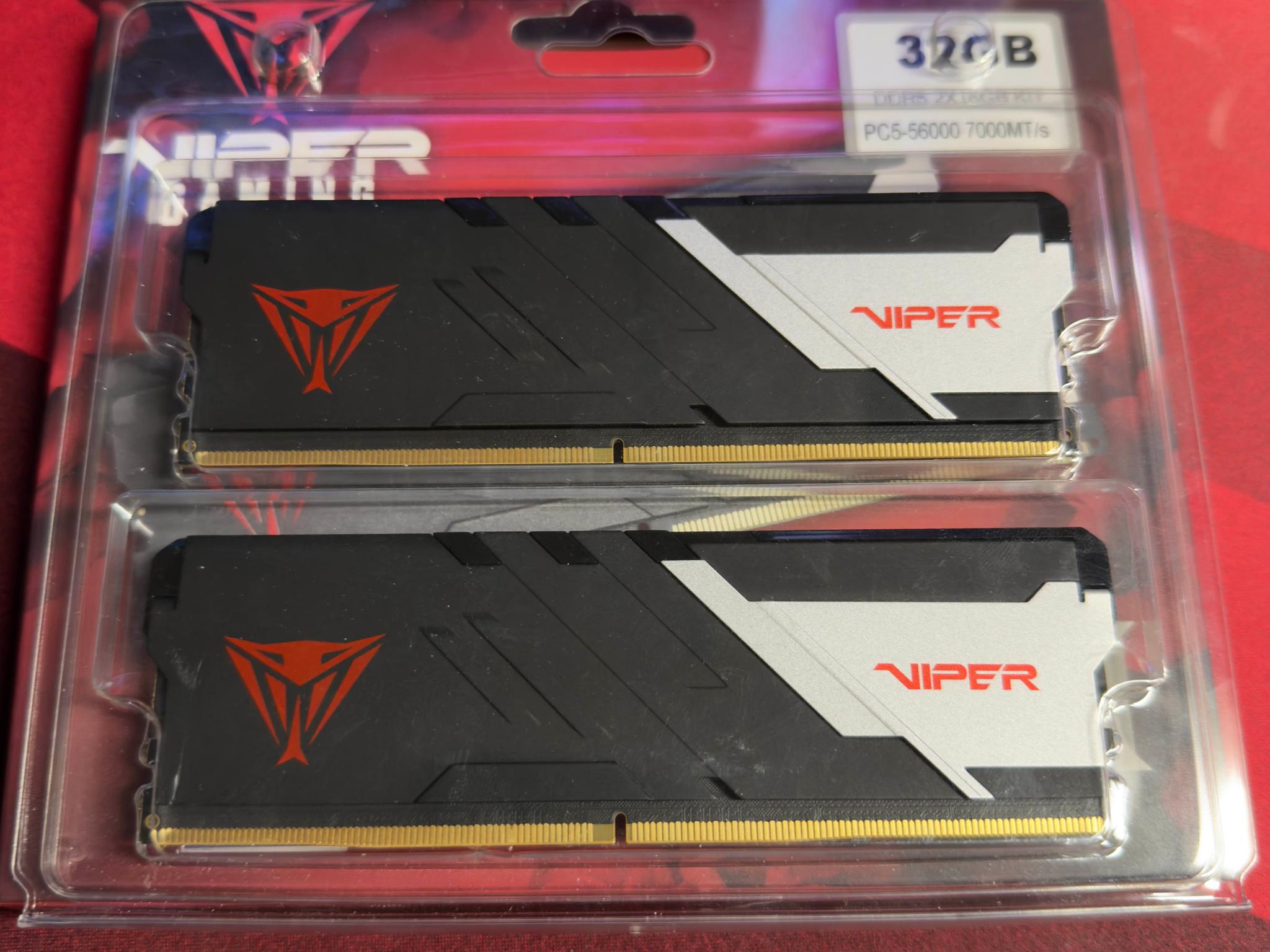 Patriot Viper Venom 32 GB (2 x 16 GB) DDR5-7000 CL32 Memory PVV532G700C32K