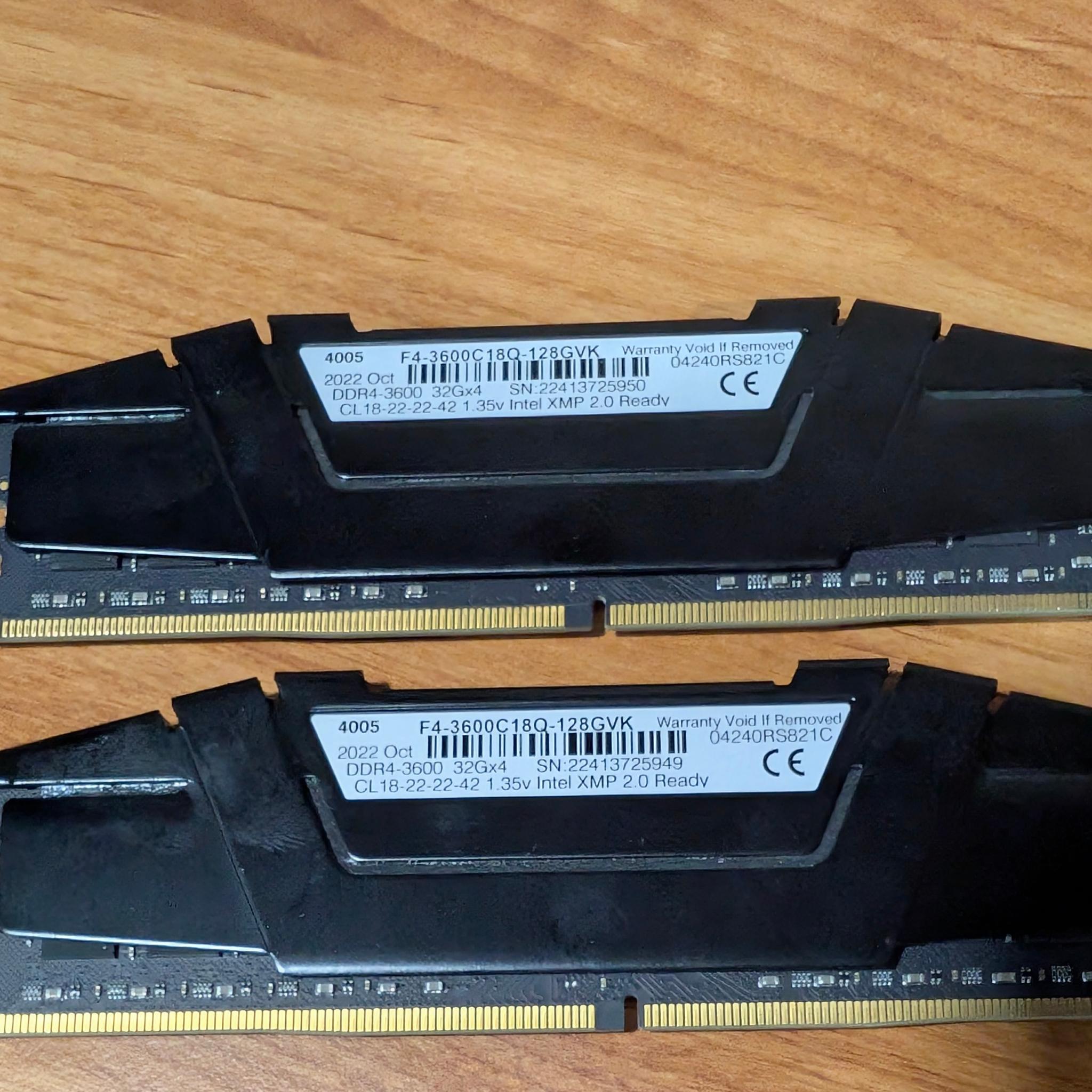 64GB G.Skill RIPJAWS V DDR4 3600MHz RAM