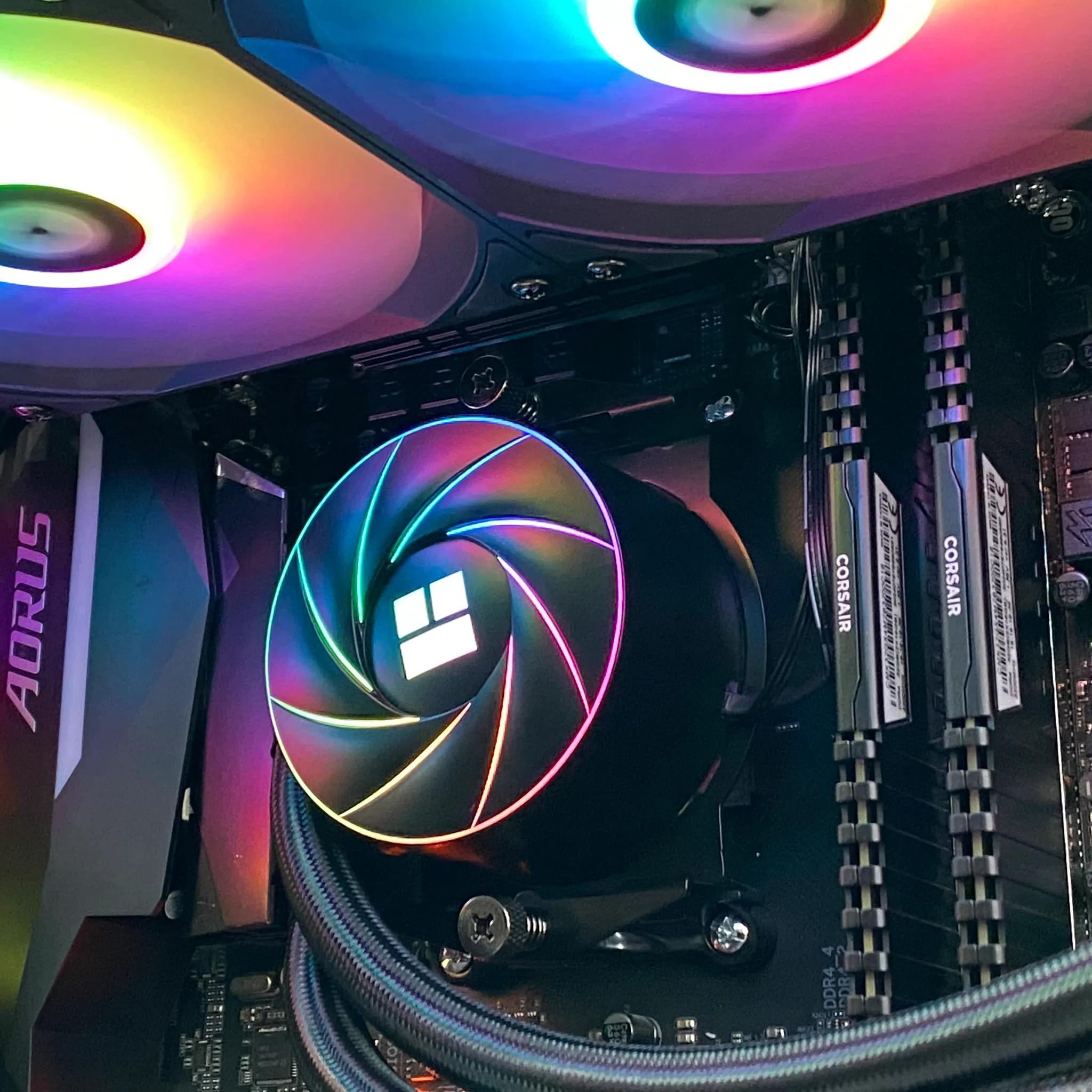 RTX 3080, Ryzen 7 5700X, 32GB DDR4, 1TB NVMe SSD, WiFi - Liquid Cooled Gaming PC