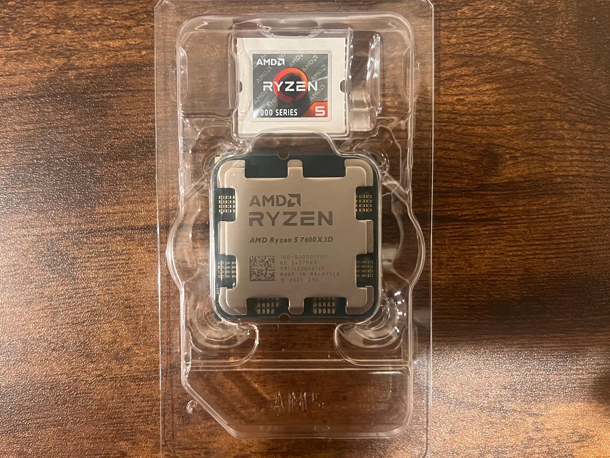 BRAND NEW Ryzen 5 7600X3D Raphael AM5 4.1GHz 6 Cores 12 Threads