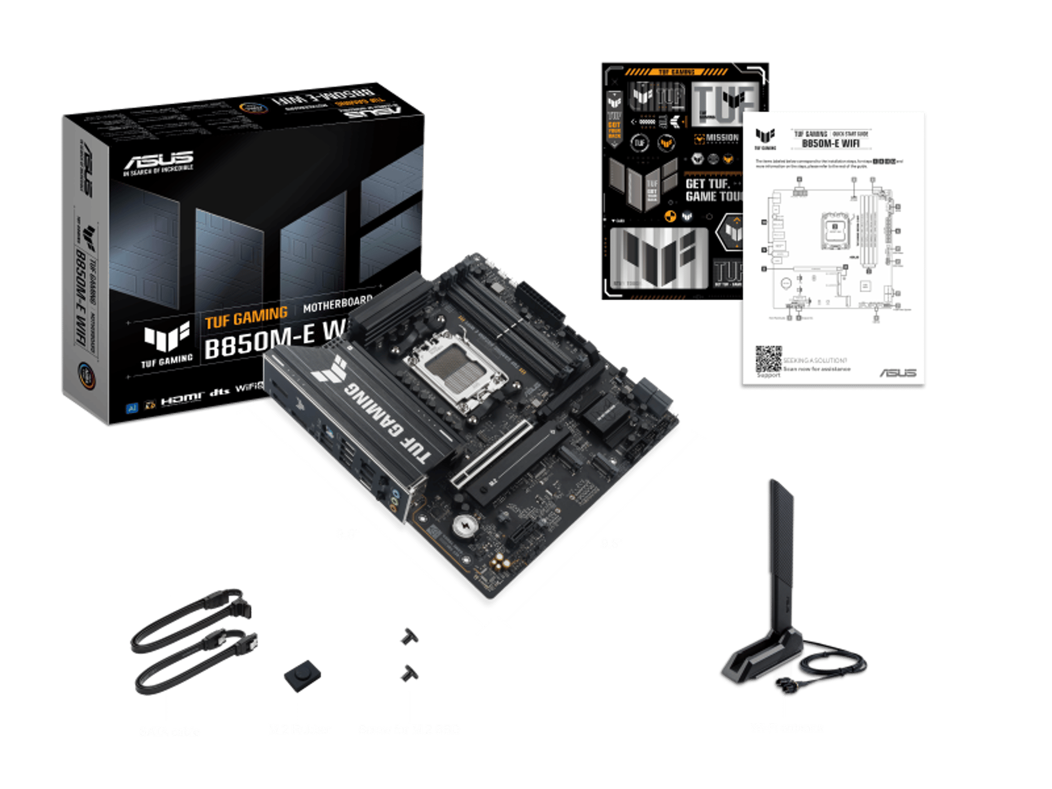 🛡️ ASUS TUF GAMING B850M-E WIFI | AM5 Micro ATX Motherboard
