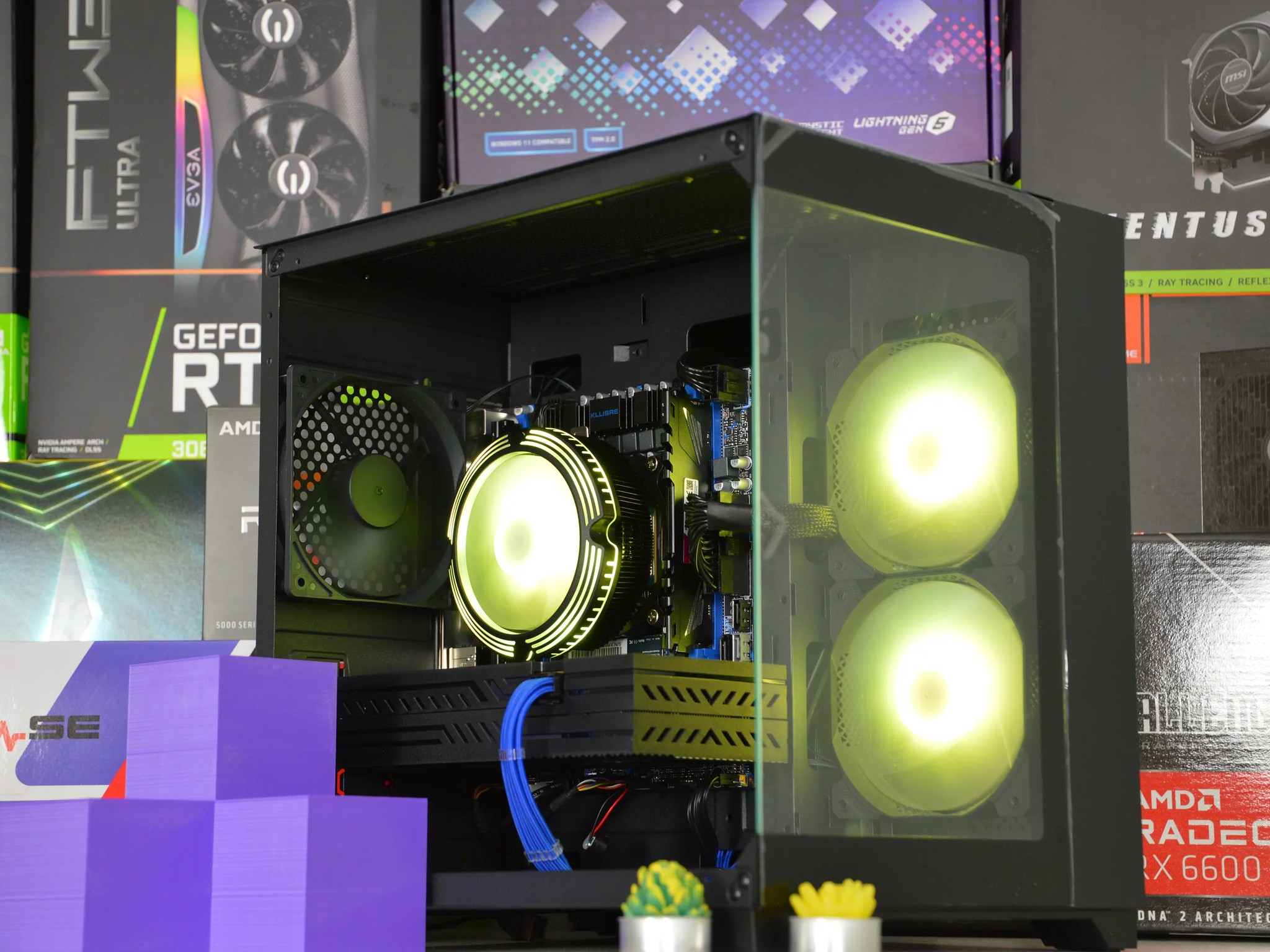 🔵⚫️| RX 580 8GB | INTEL XEON E5 2670 V3 | 16GB DDR4 RAM | 1TB NVME SSD | Midnight Ocean |