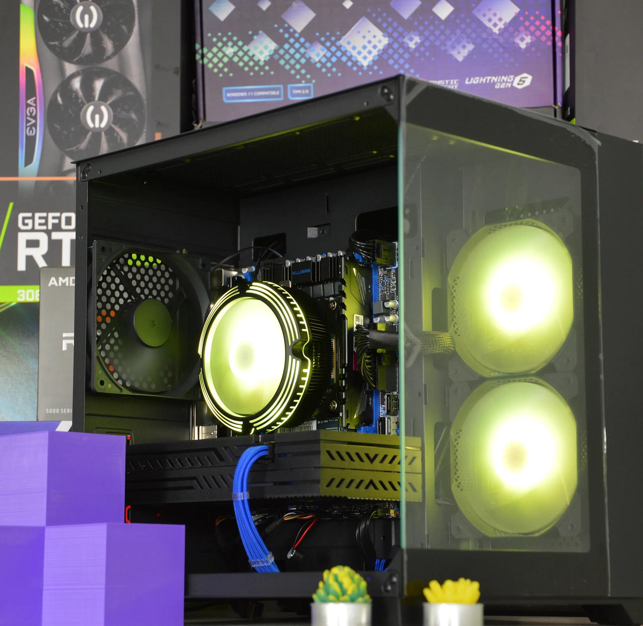 🔵⚫️| RX 580 8GB | INTEL XEON E5 2670 V3 | 16GB DDR4 RAM | 1TB NVME SSD | Midnight Ocean |