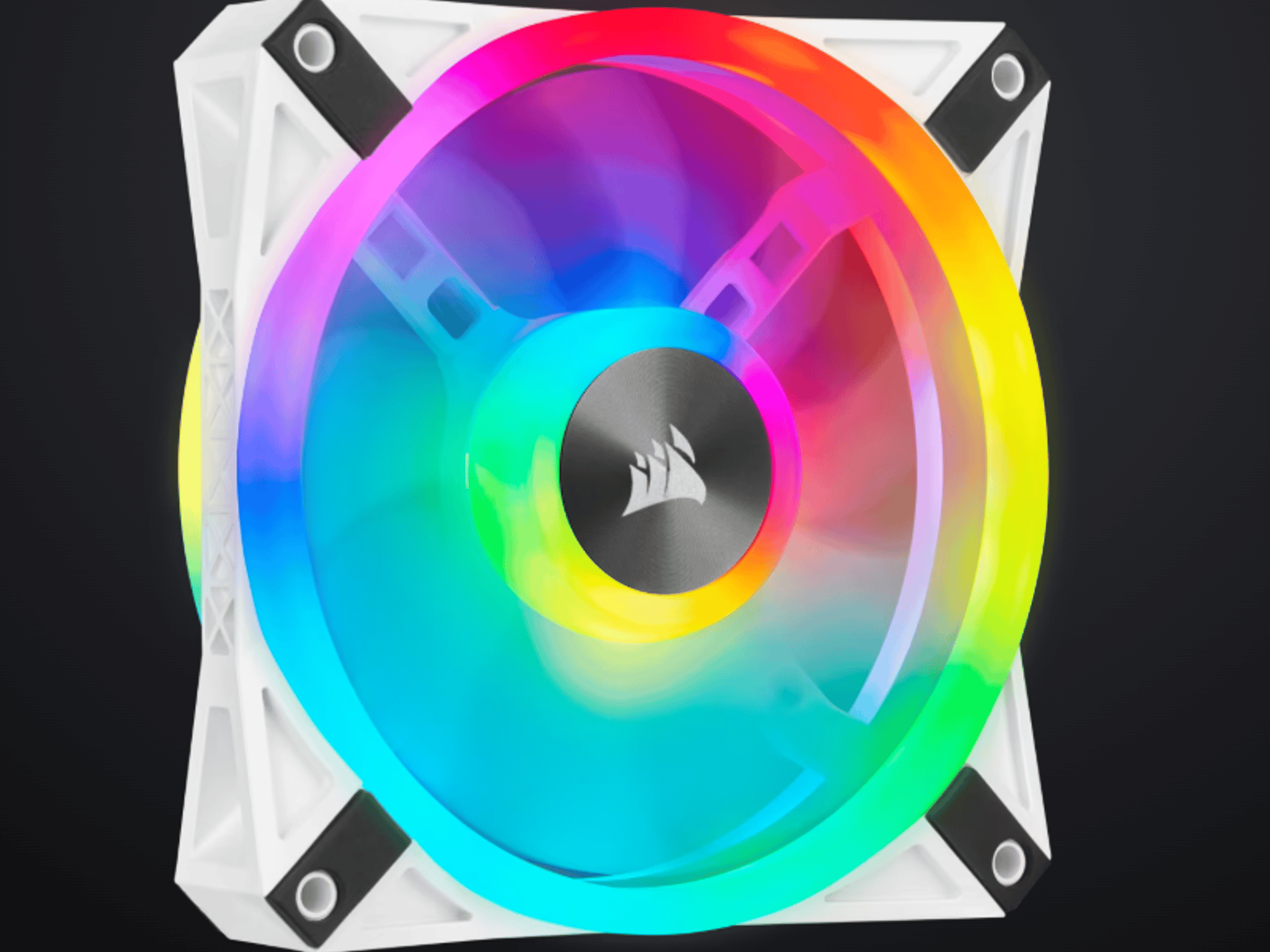 Corsair iCUE QL120 RGB 120mm PWM White Fan
