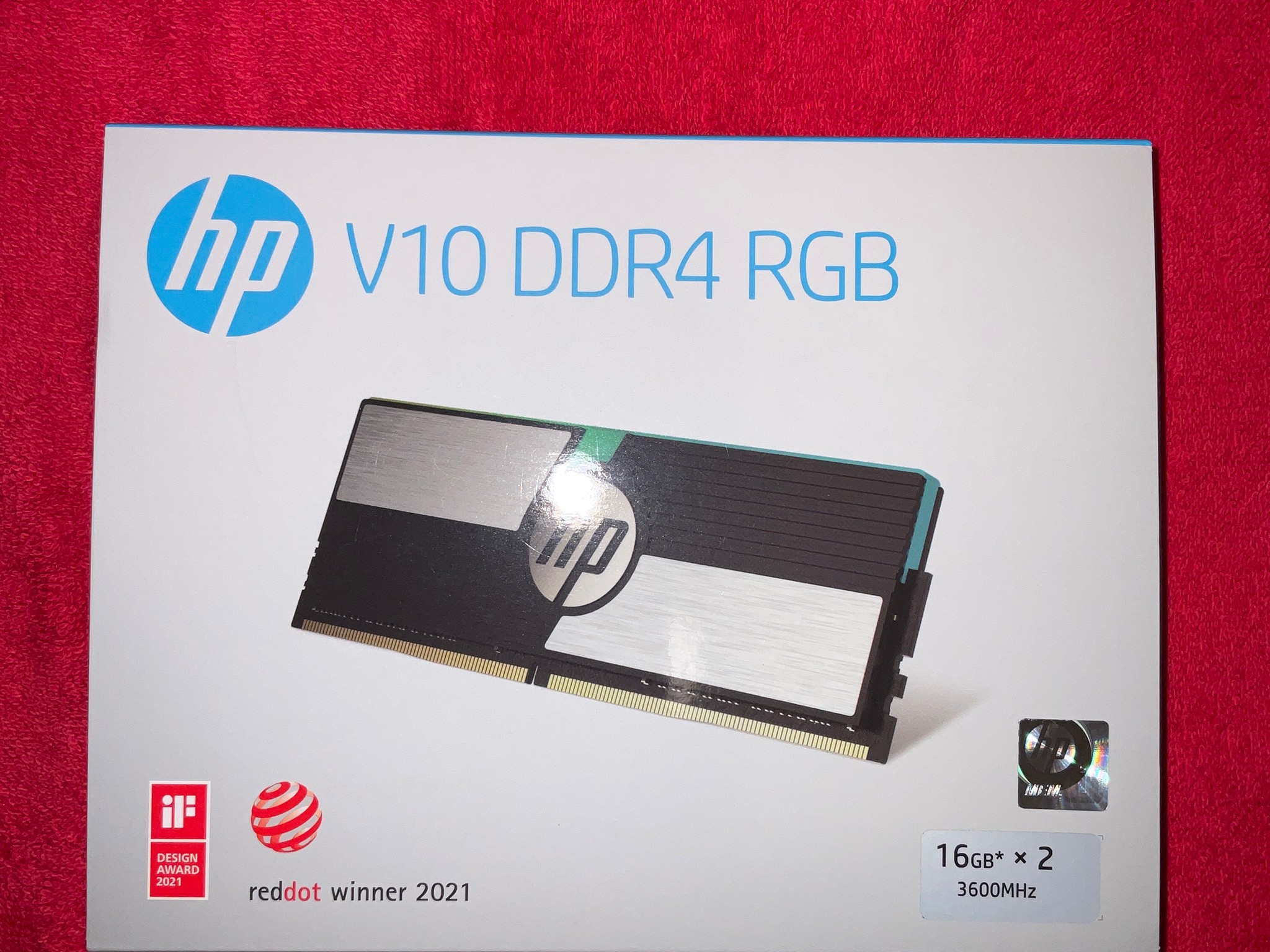 HP V10 DDR4 RGB 3600MHz 32GB (2 X 16GB) CL14-15-15-35
