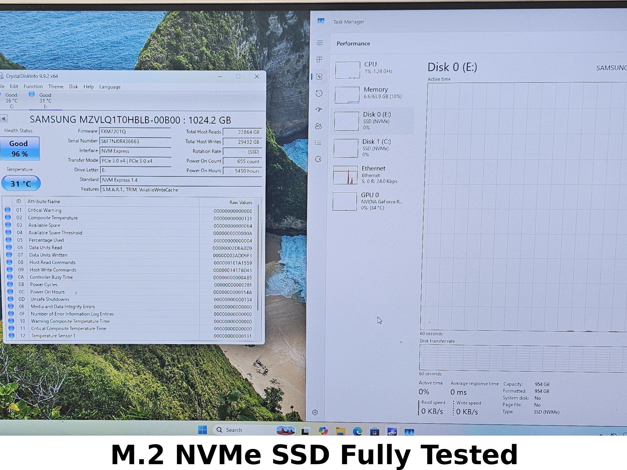 1TB NVMe M.2 SSD Samsung MZVLQ1T0HBLB Gen3