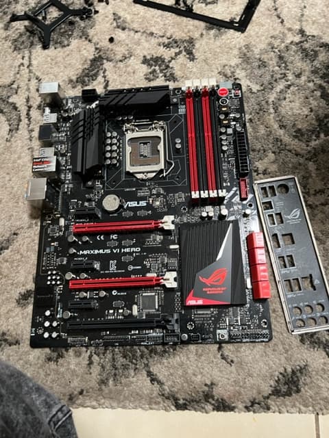 (Ram Included)ASUS MAXIMUS VI HERO LGA 1150 Intel Z87 HDMI SATA 6Gb/s USB 3.0 ATX Intel Motherboard