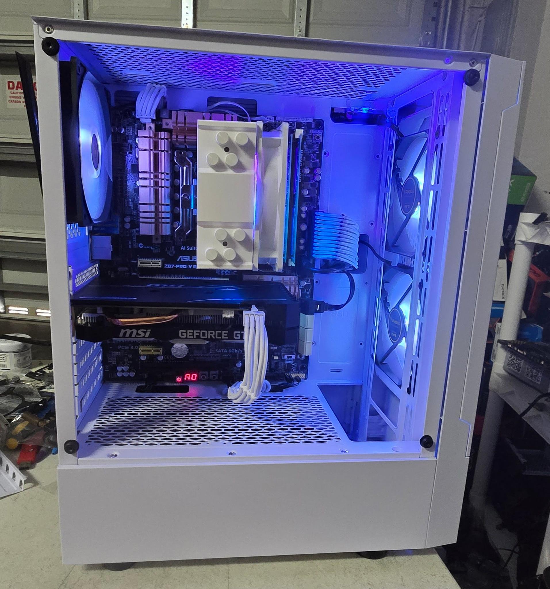 White 1080p Gaming PC – GTX 1660 Super – i7 4770K 4.4GHz – 16GB