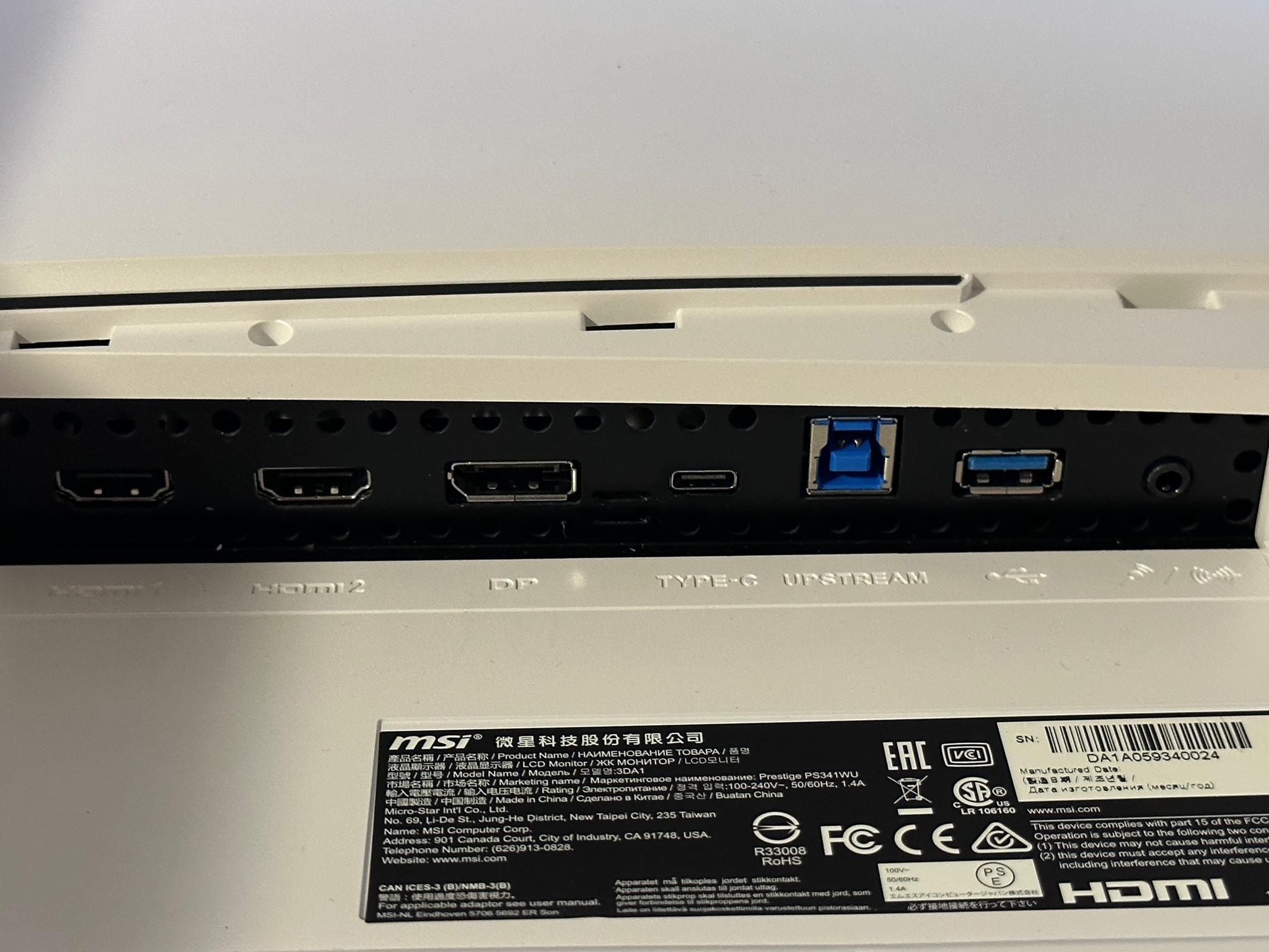MSI Prestige 5K 34” Ultrawide Monitor - PS341WU