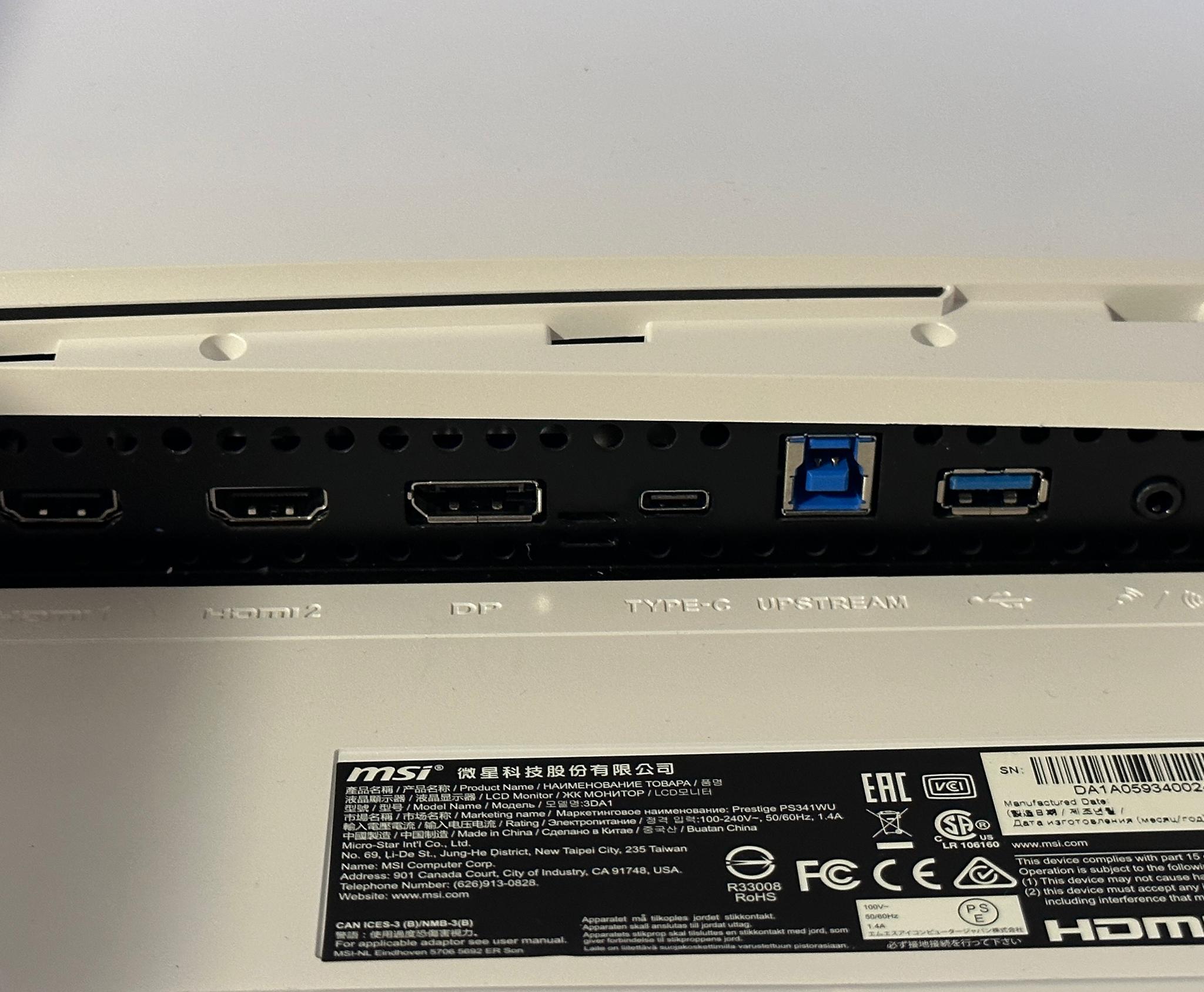MSI Prestige 5K 34” Ultrawide Monitor - PS341WU