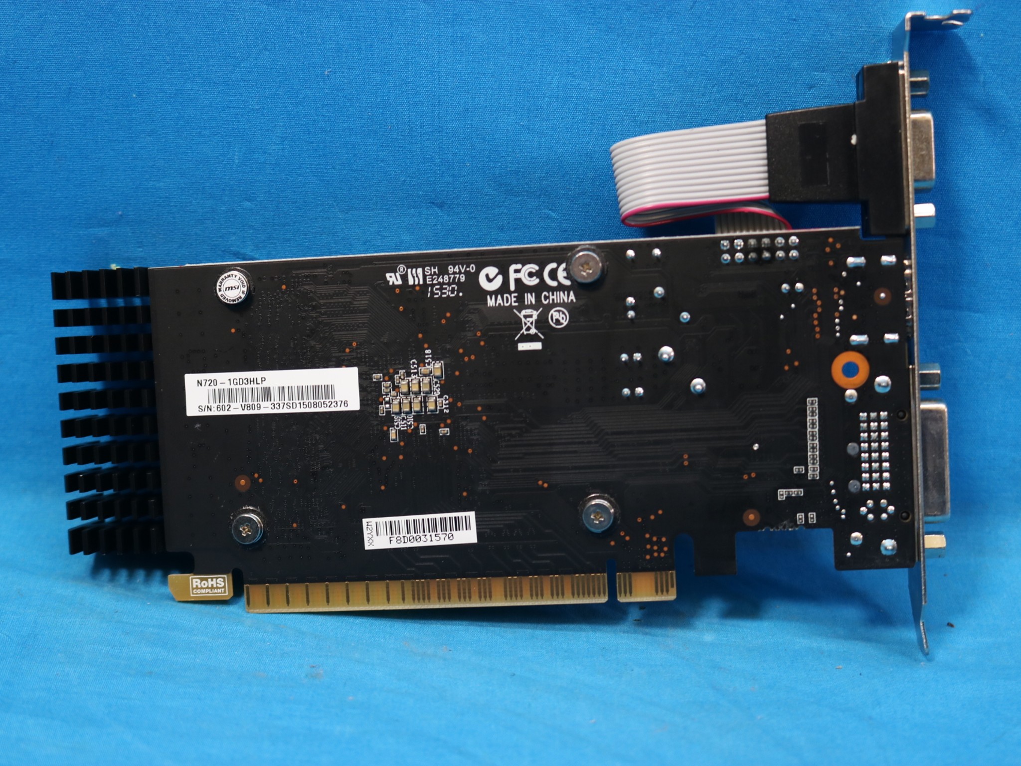 MSI GeForce GT 720 1GB GDDR3 Fanless Low-Profile PCIe Desktop GPU - 4219739900
