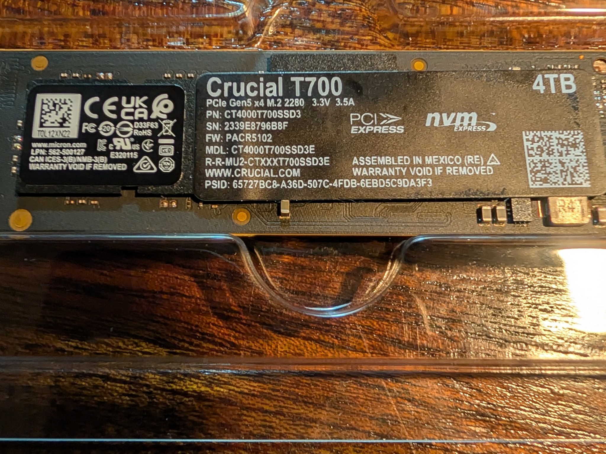 Crucial T700 - 4TB M.2 NVME SSD
