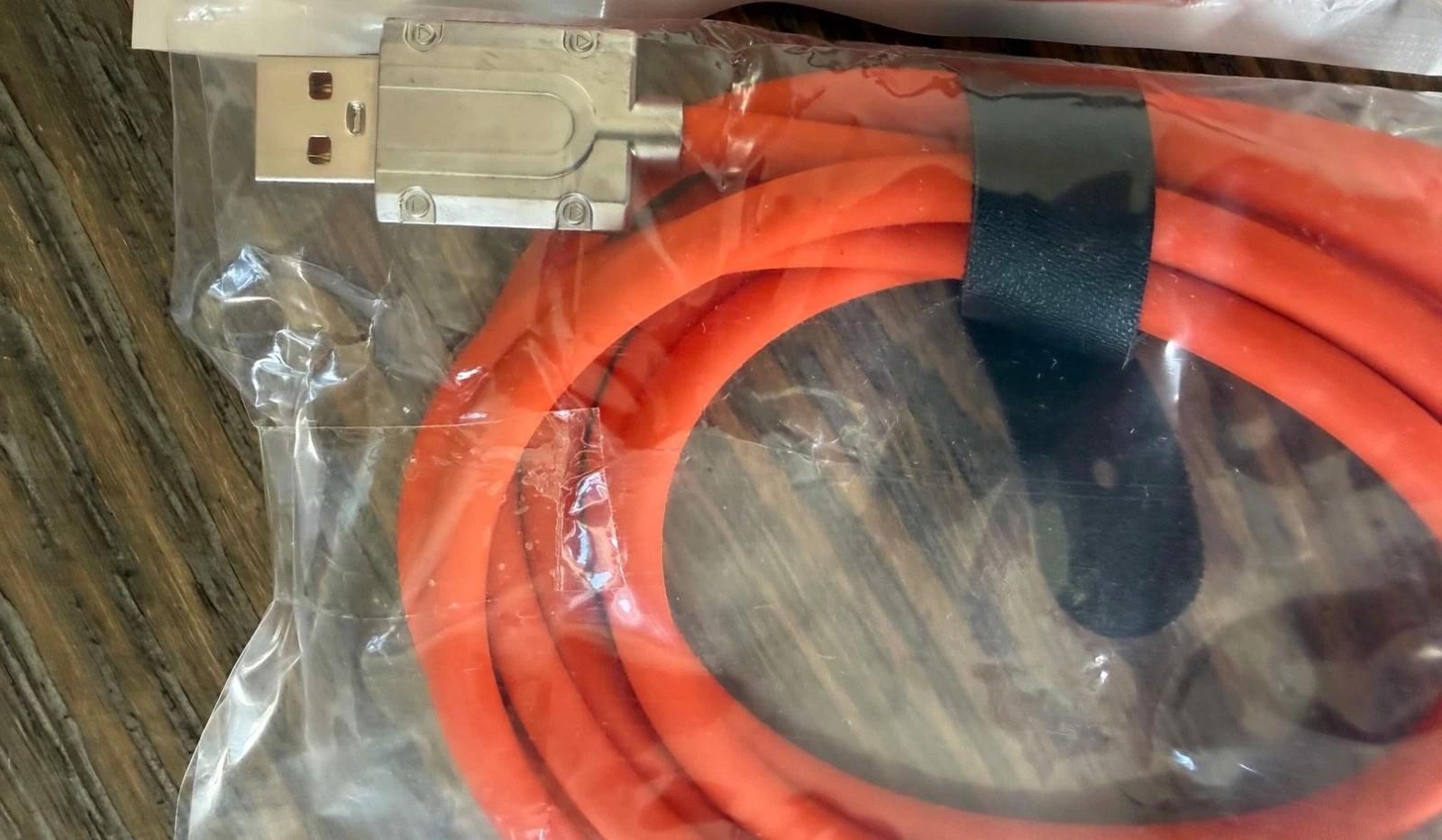 USB-A charging cable Heavy duty orange color for iPhone