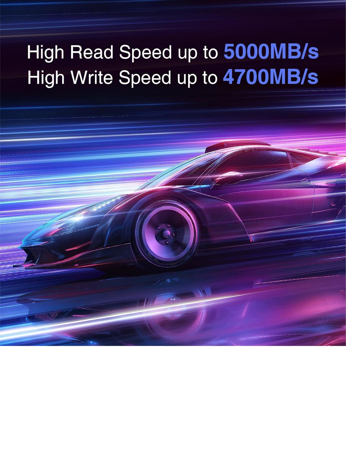 C970 1TB PCIe 4.0 Gen 4, NVMe M.2 Internal Solid State Drive, 3D NAND, Read Speed up to 5000 MB/s,