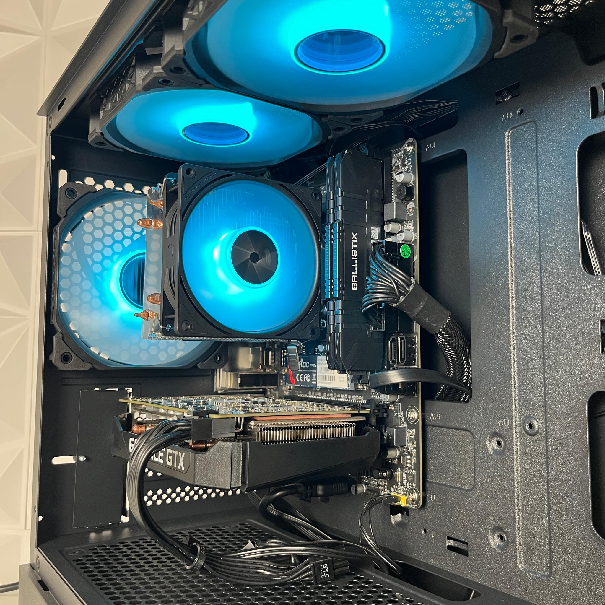 🩵🖤 | Black RGB Gaming PC | i5 10400T + GTX 1660 6GB | 16GB