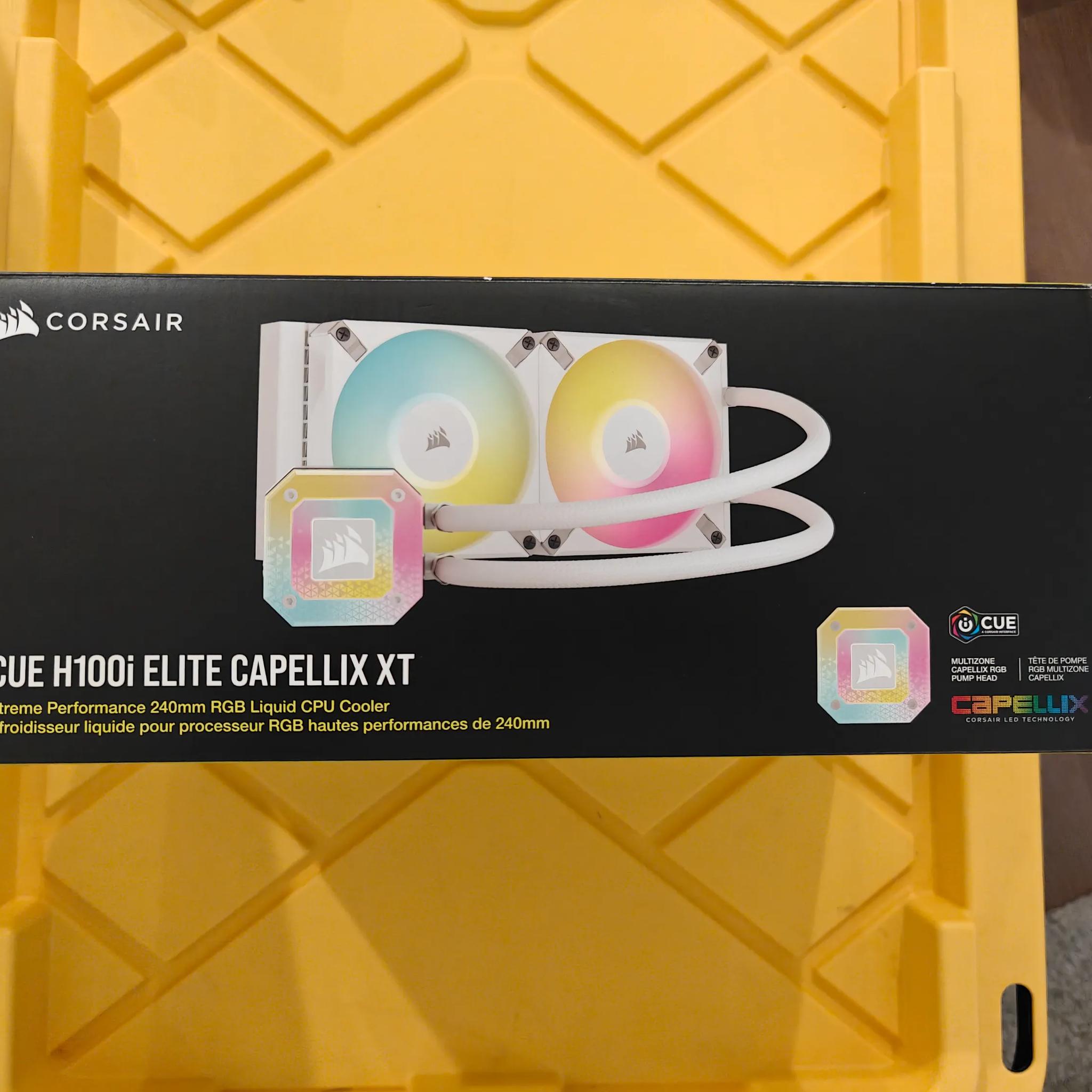 Corsair iCUE H100i ELITE CAPELLIX XT Liquid CPU Cooler White - CW-9060072-WW