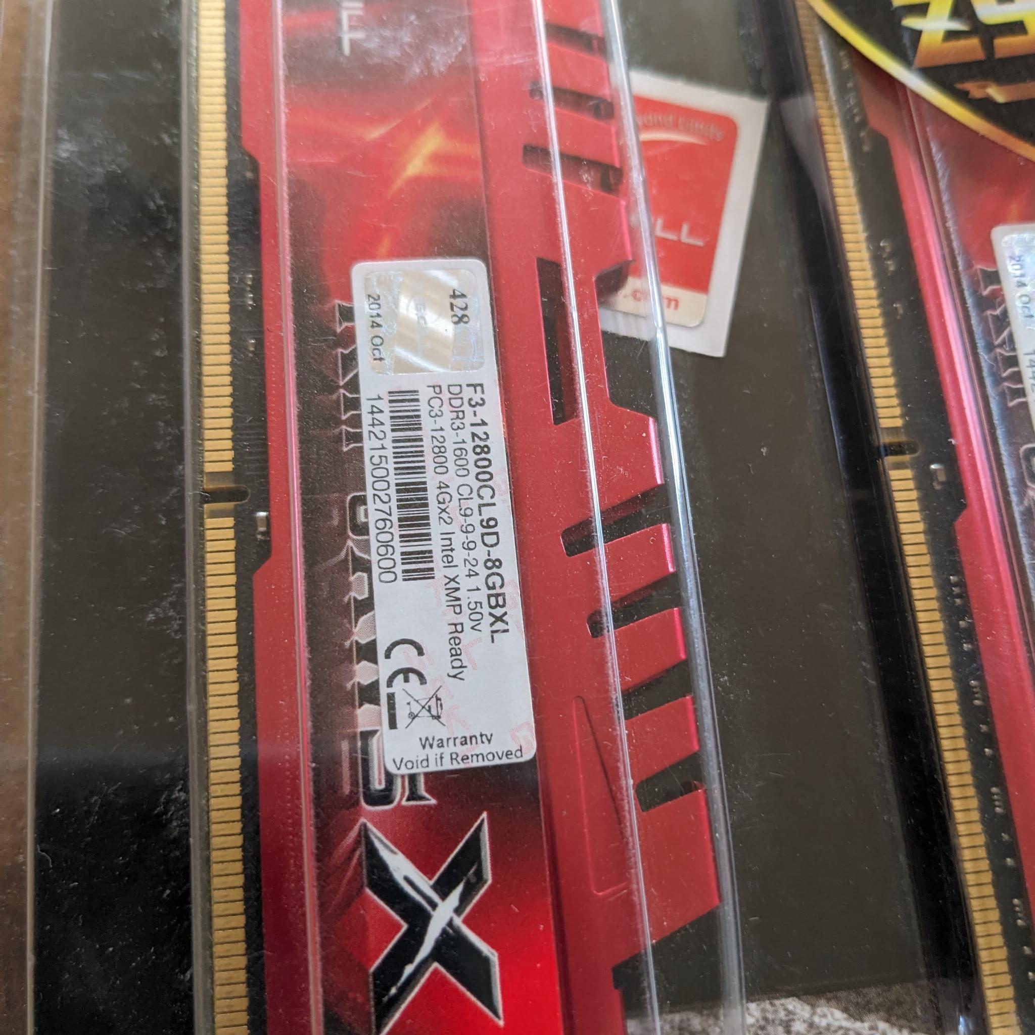 24GB of DDR3 Desktop RAM-Untested- Ripjaw 16GB and Ballistix Low Profile 8GB Kits IOB