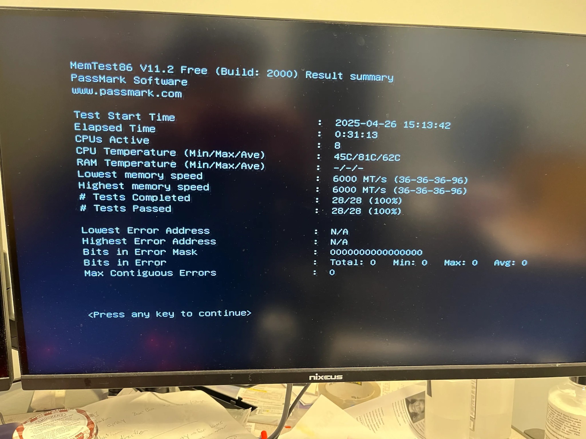 G.Skill DDR5 6000 MT/s 1x16G