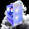 ⚪️White Dragon🐲: RX 580 8GB | Xeon E5-2650 V3 | 16GB DDR4 RAM | 512GB SSD | 4 Fans | White RGB PC