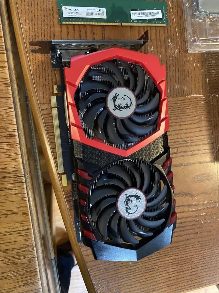 MSI NVIDIA GeForce GTX 1050 TI 4GB GDDR5 GPU (USED)