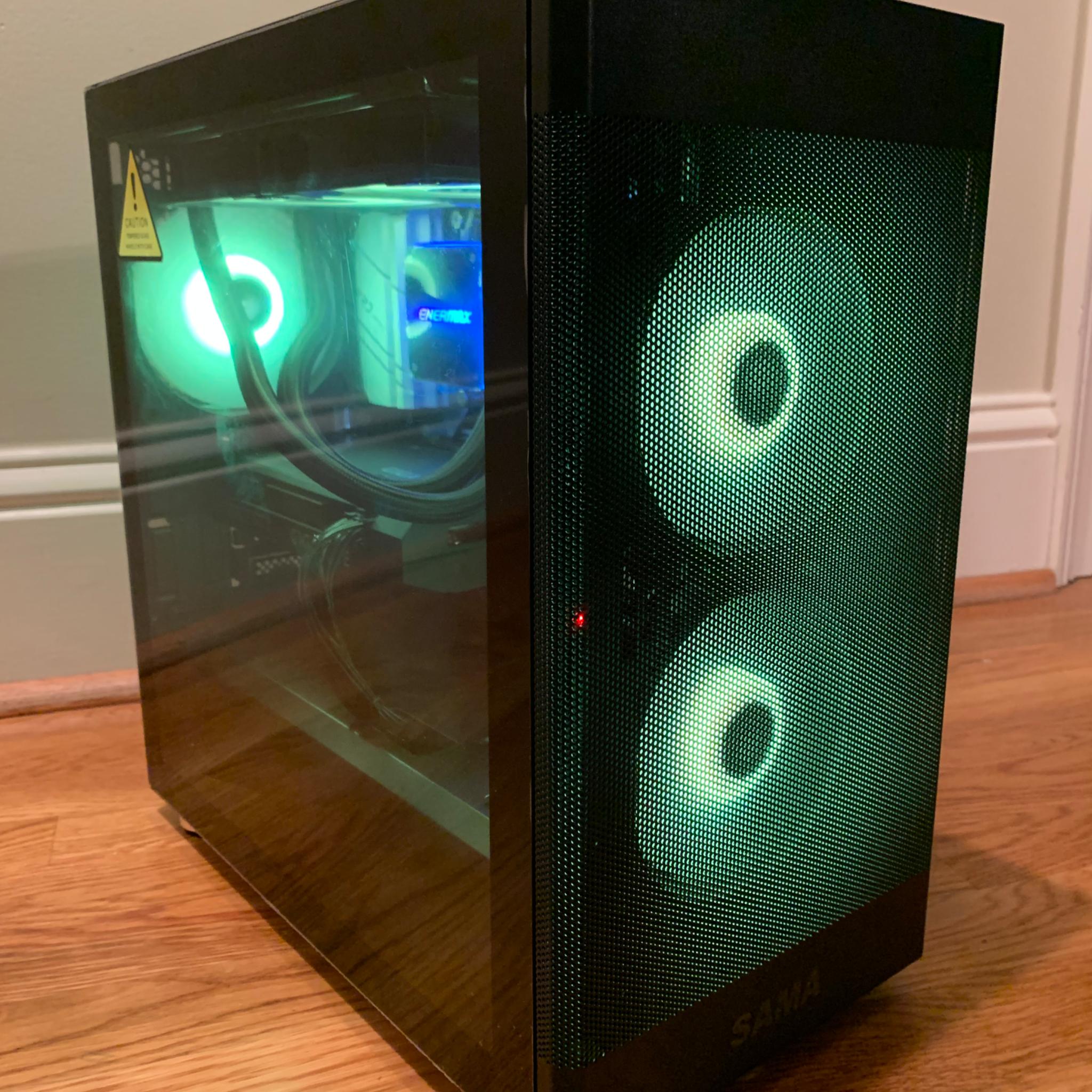 R7 5700x RTX 3060 12GB GAMING PC 32GB RAM 1TB 990 EVO SAMSUNG SSD ARGB WATER COOLED WINDOWS 10