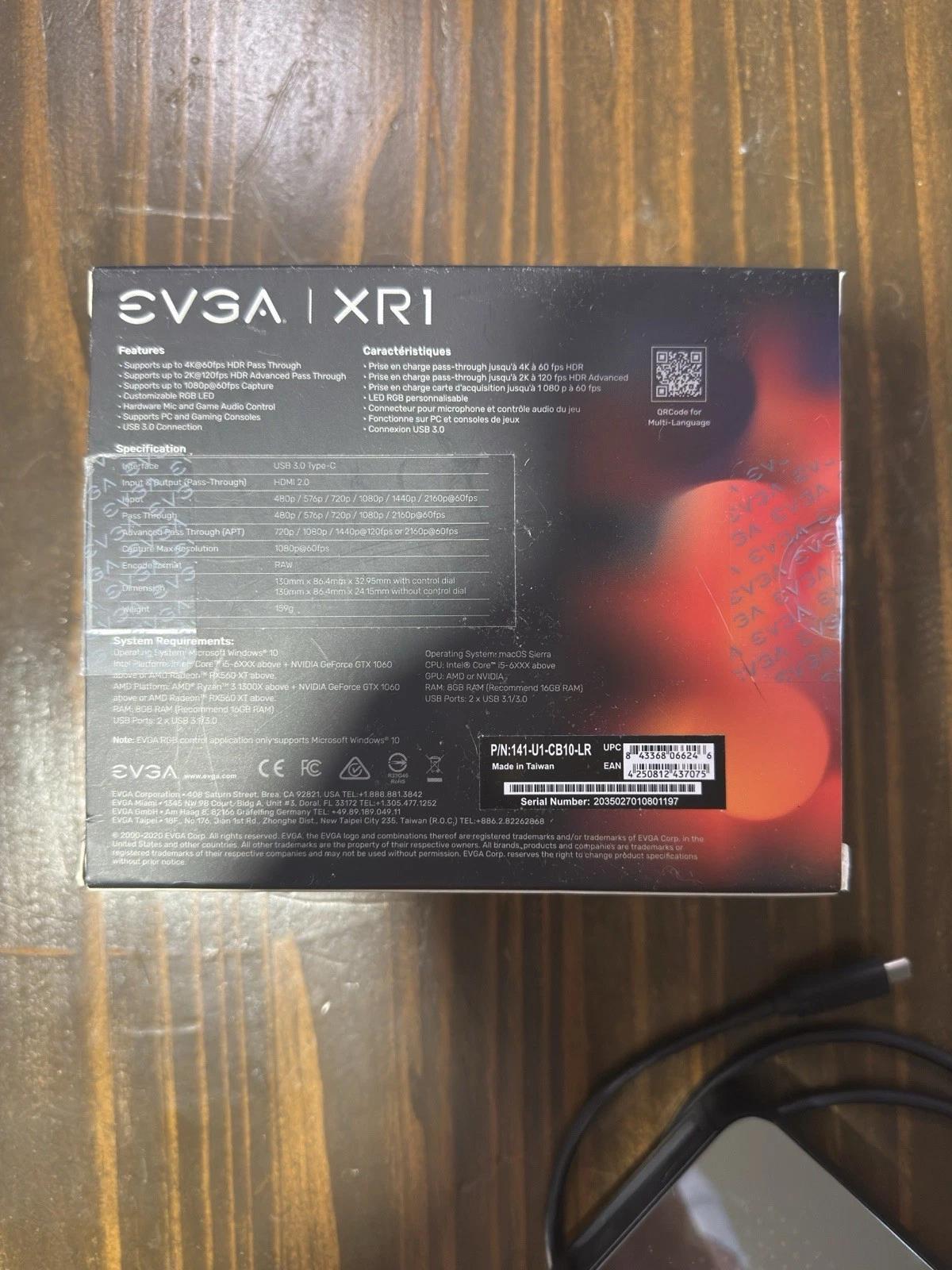 EVGA XR1 First Generation Video Capture Card (External)