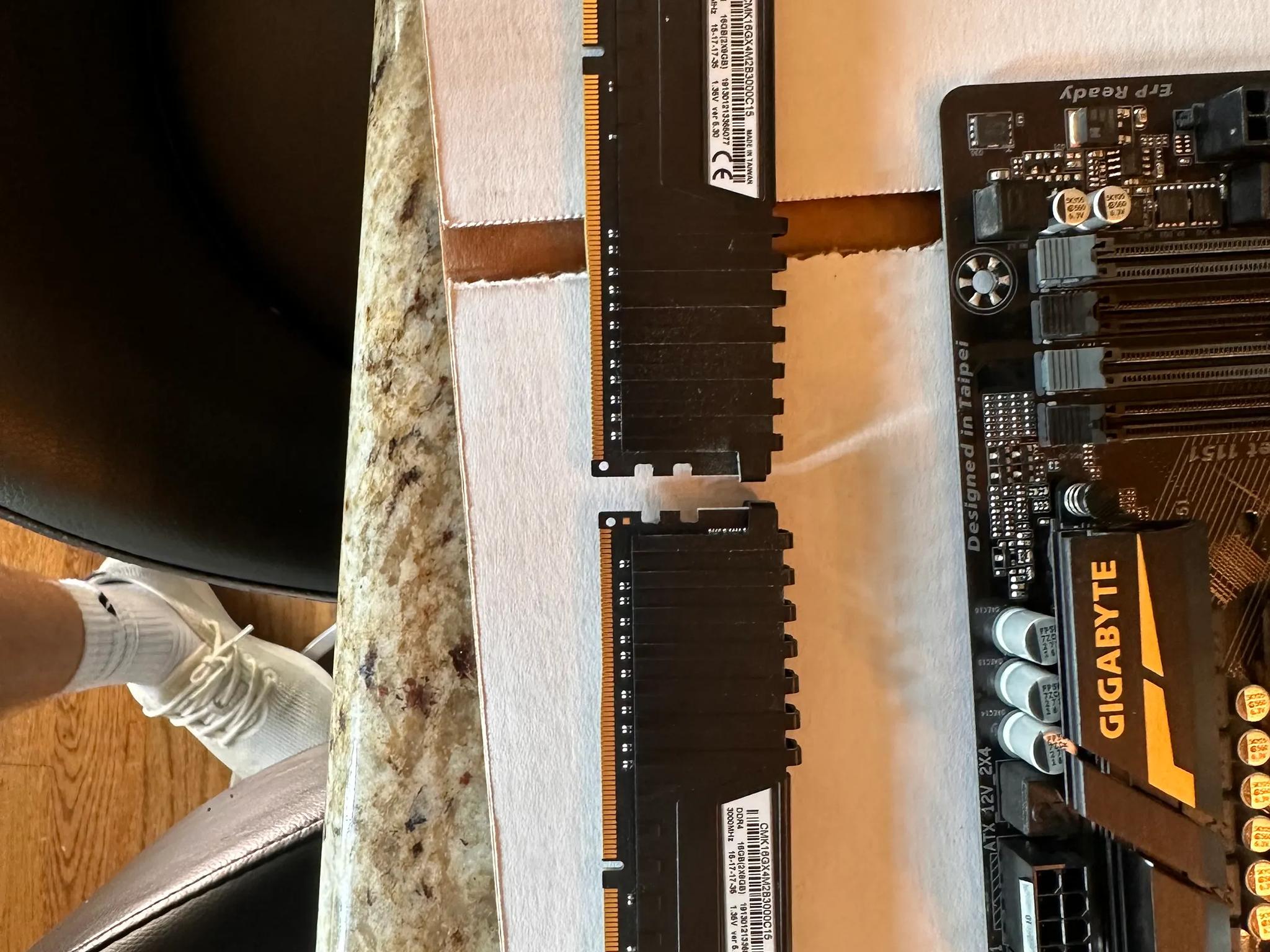Corsair Vengeance LPX Ram, DDR4 3000 MHz, 2 x 8 GB Sticks, 16GB Total