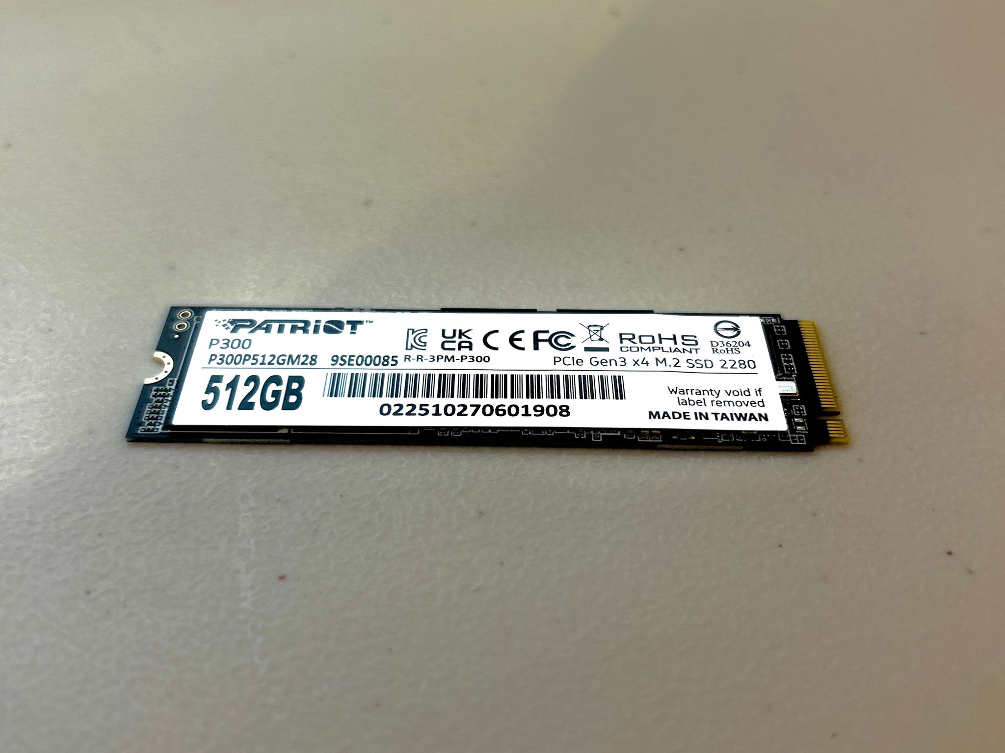 Patriot P300 512GB M.2 Nvme SSD