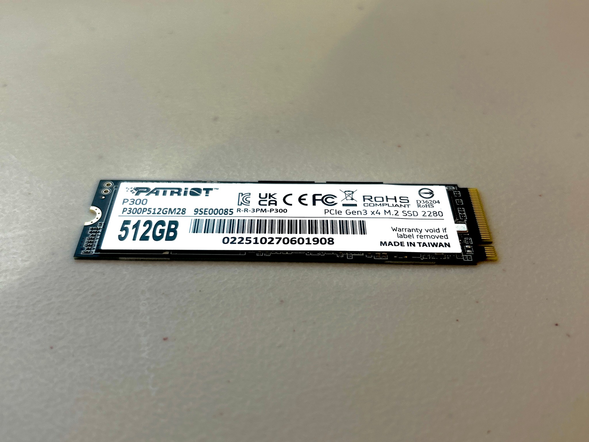 Patriot P300 512GB M.2 Nvme SSD