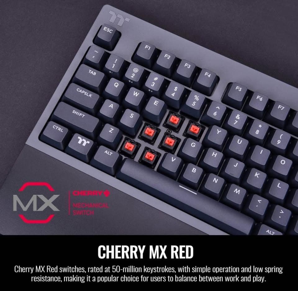 BNIB (Cherry MX Red) W1 WIRELESS Thermaltake Gaming Keyboard