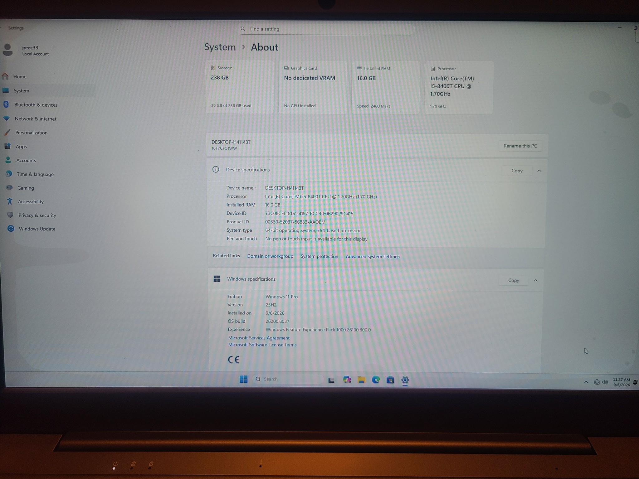 Lenovo ThinkCentre M720Q TINY with Radeon RX 6400 LP (XFX SPEEDSTER SWFT105)