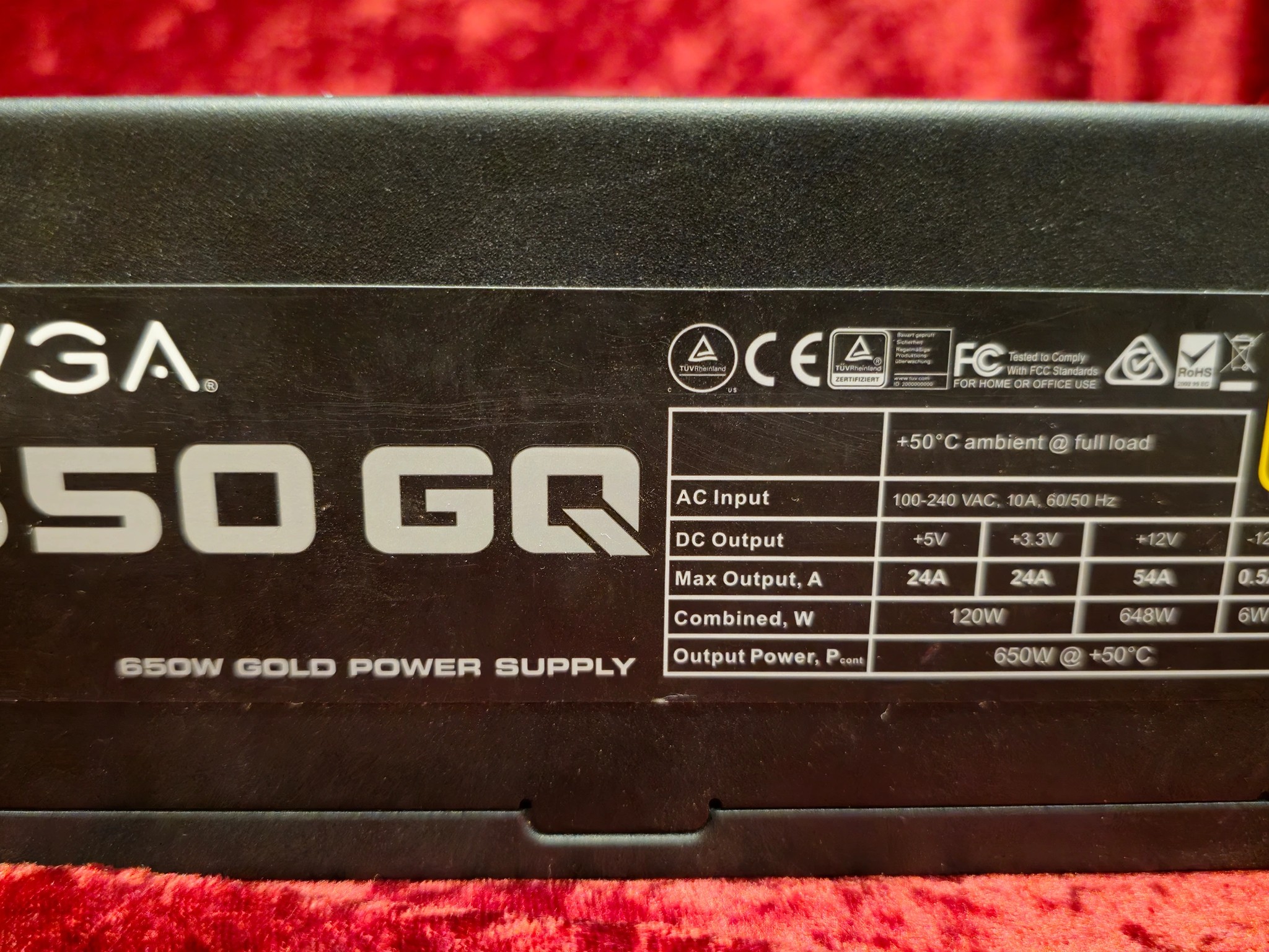 EVGA 650GQ Semi-Modular