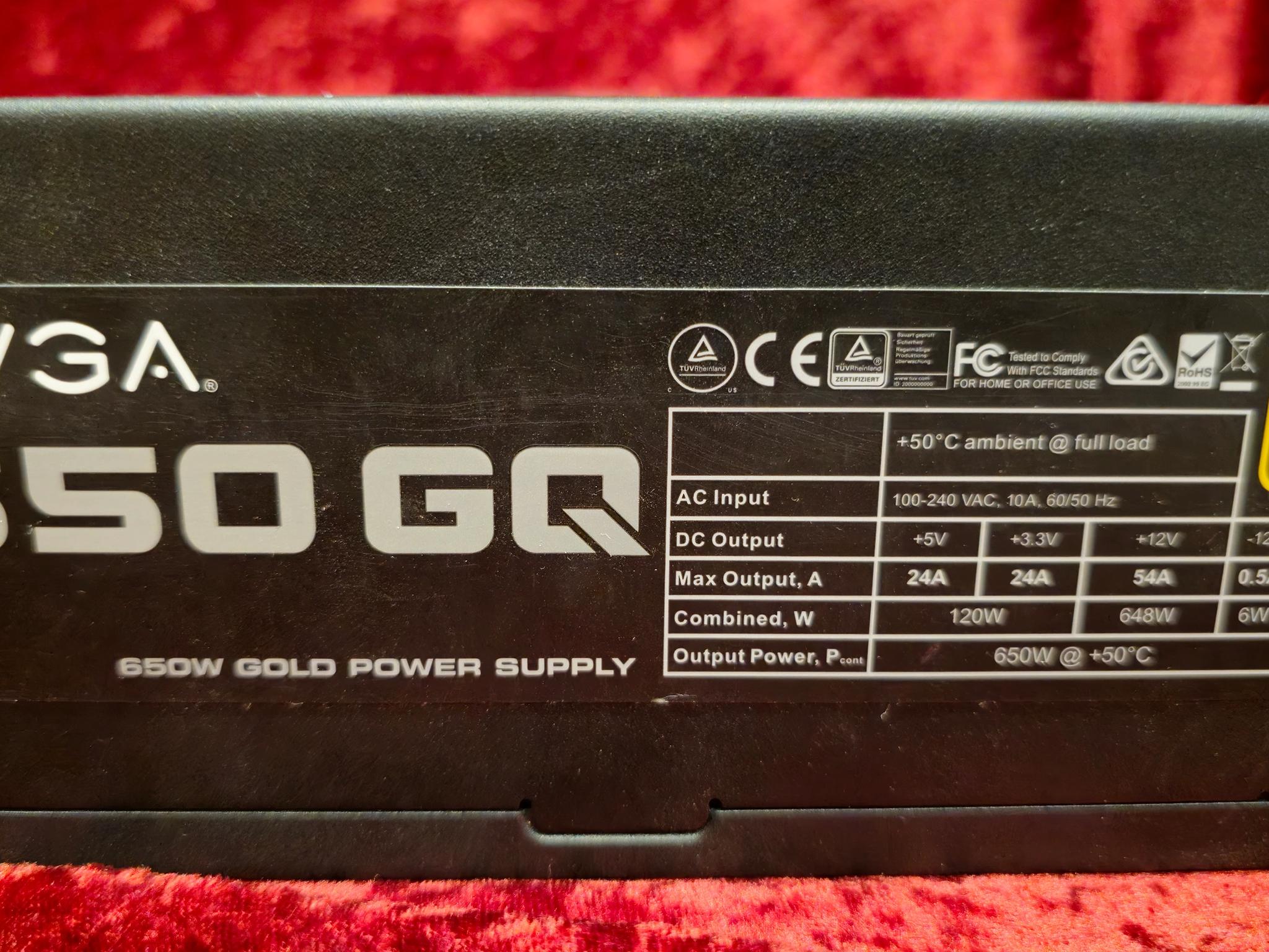 EVGA 650GQ Semi-Modular