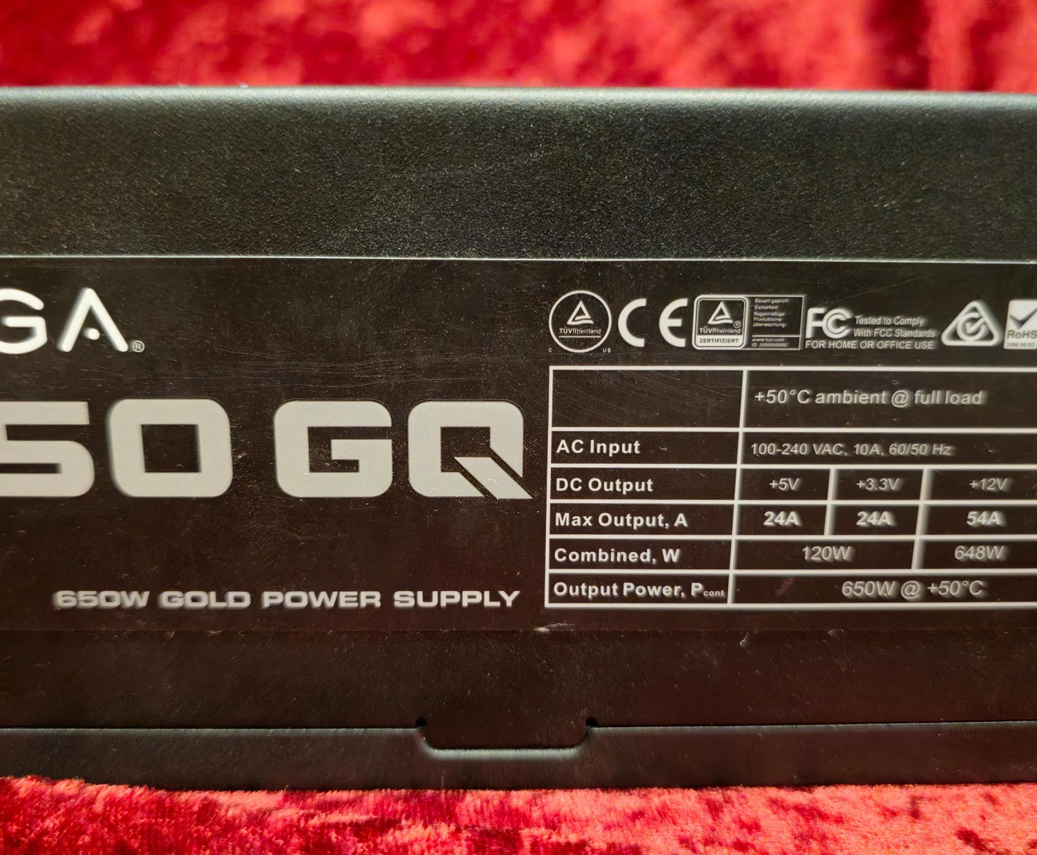 EVGA 650GQ Semi-Modular