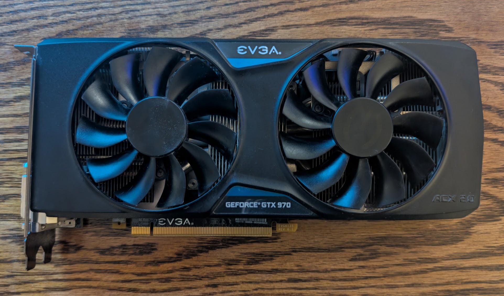 EVGA GTX970, normal usage, still works great