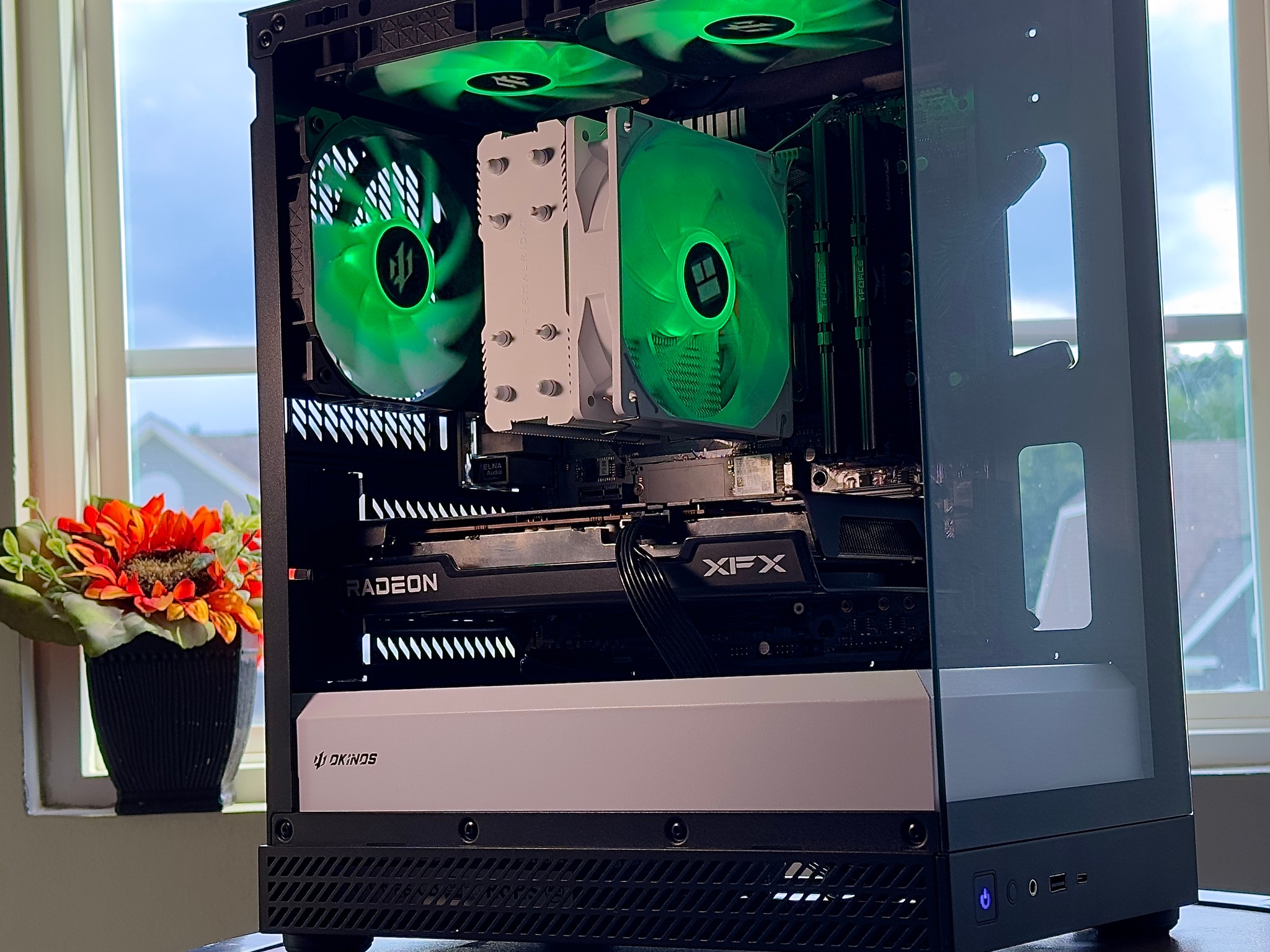 🤍🖤Custom Gaming PC🖤🤍 | RX 6600 | Ryzen 5 5600x | 16GB (3200hz) | WiFi | Windows 11