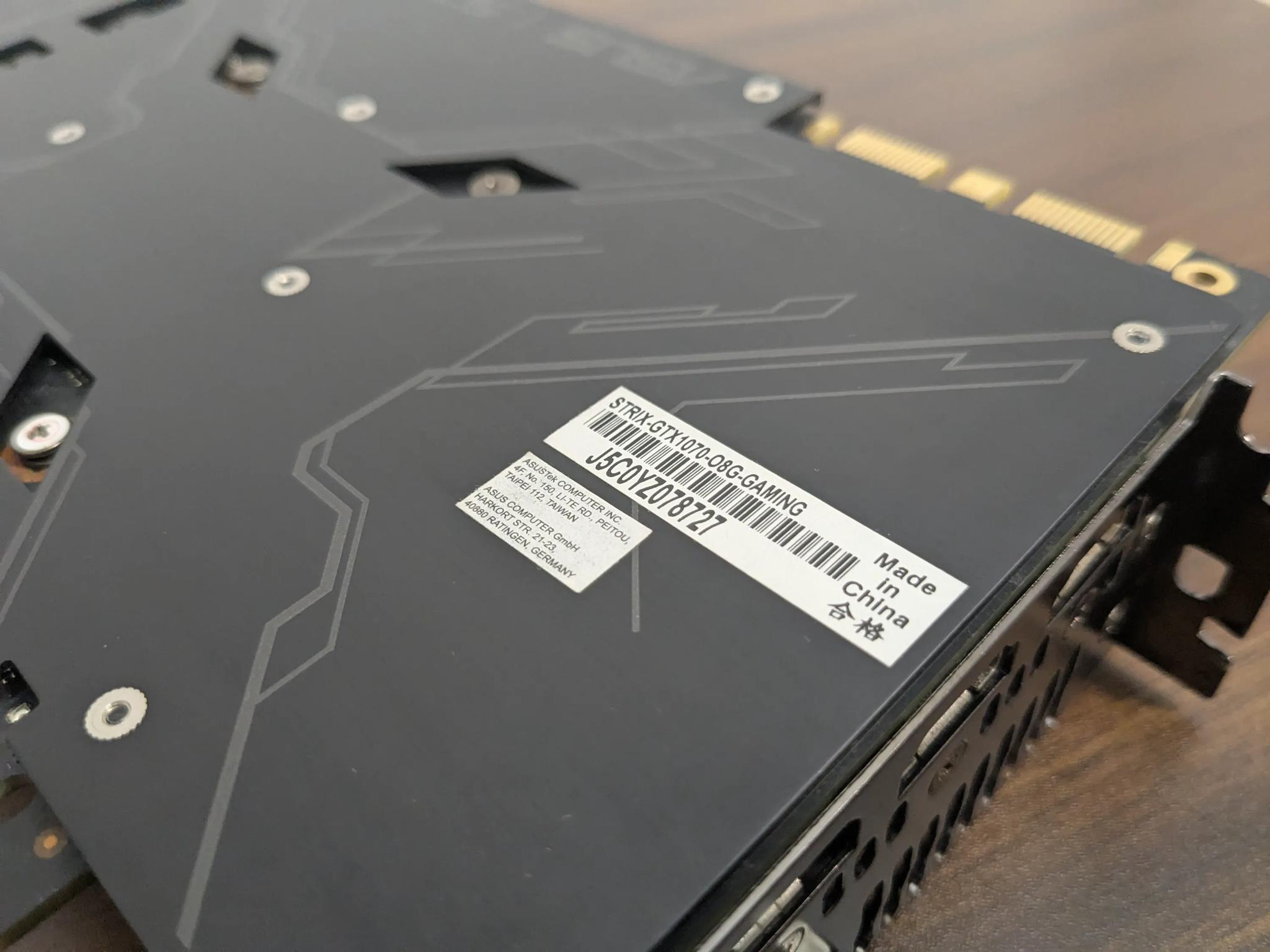 ASUS ROG STRIX GTX 1070 8GB