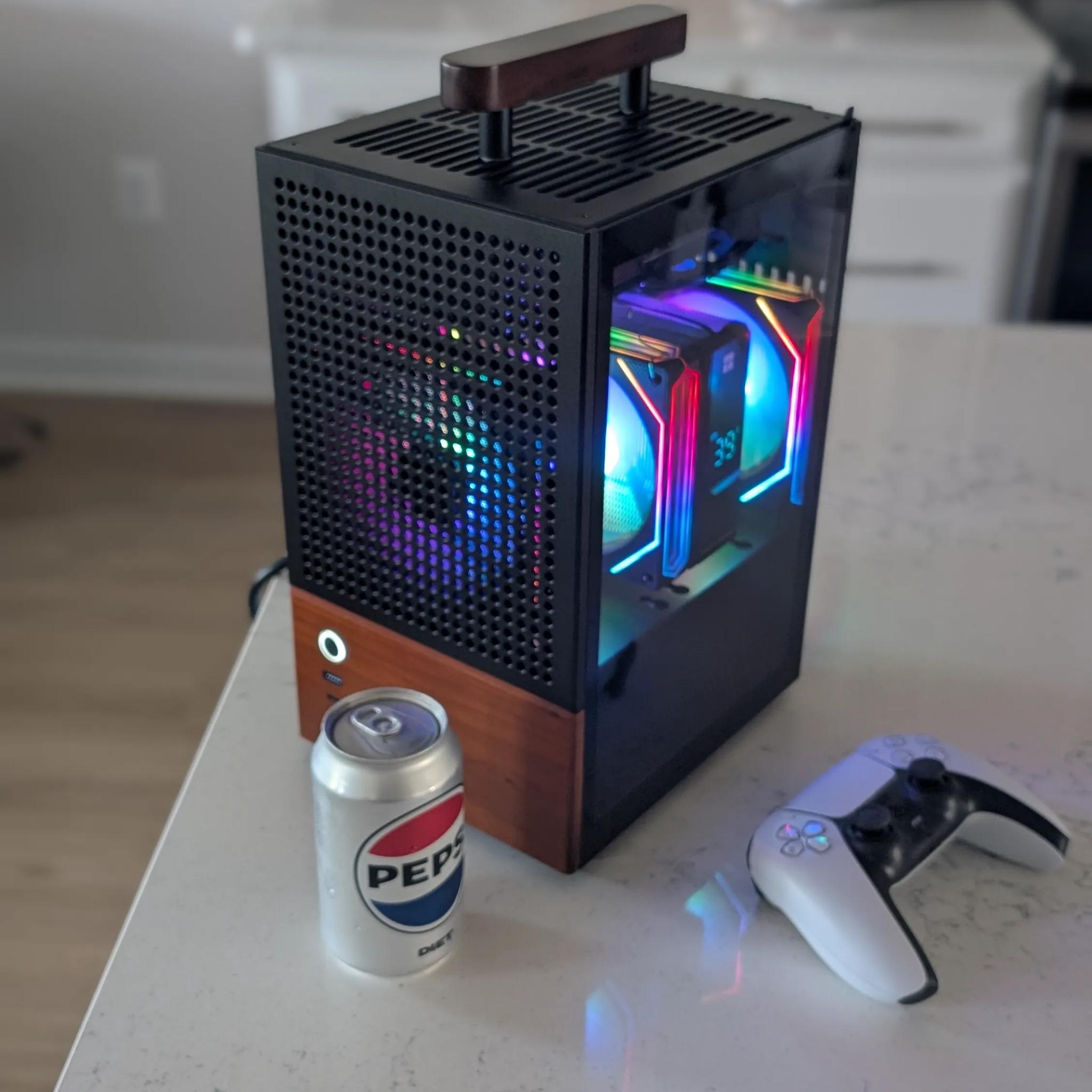 SFF Mini ITX RGB Gaming PC - 9600X + 5060 Ti 16GB - Jonsbo T6