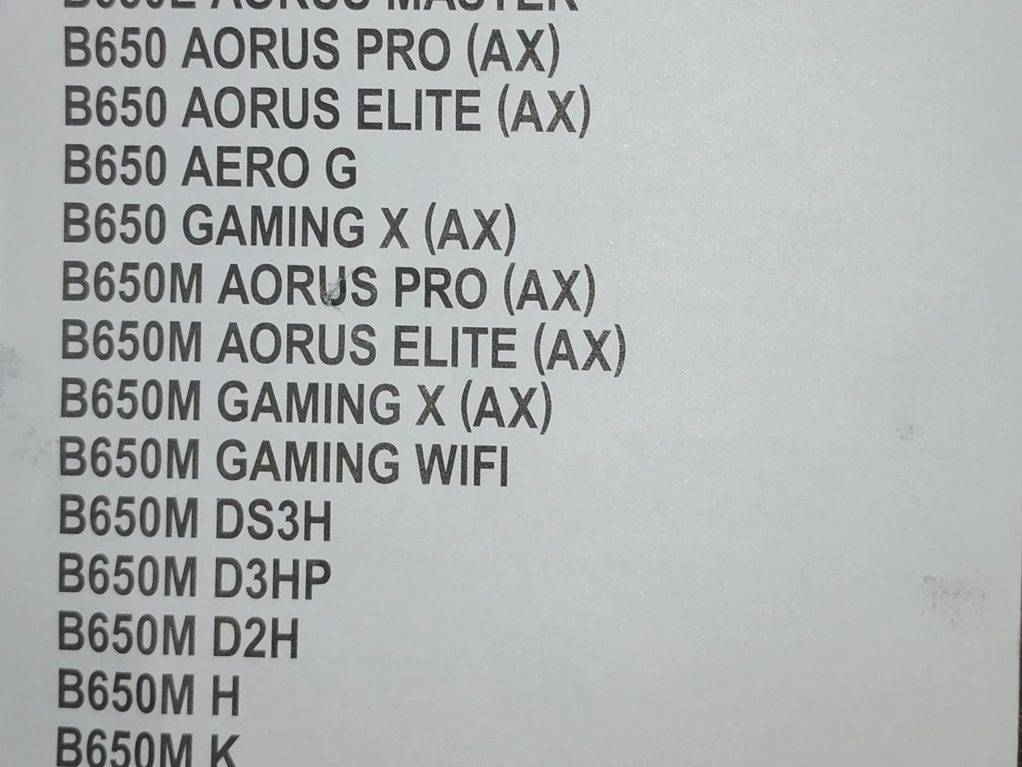 GIGABYTE B650M AORUS Elite AX