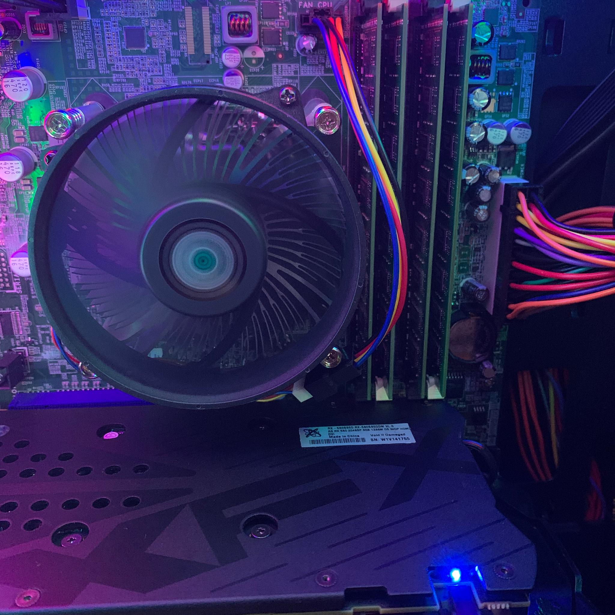 RX 580 8GB E3 1220 4c/4t 16GB RAM 500GB SSD FORTNITE READY WINDOWS 10 RGB GAMING PC