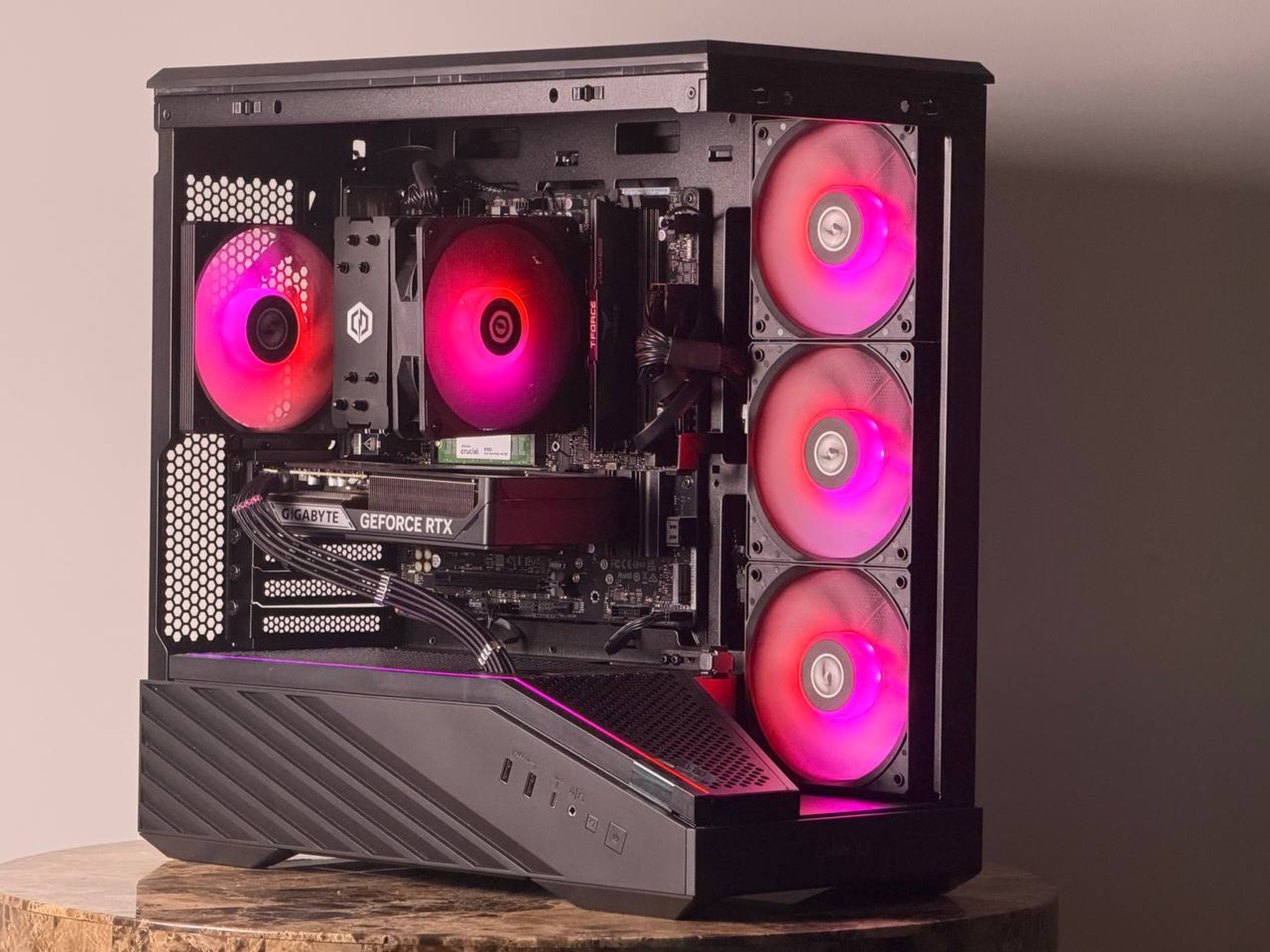 FREE SHIPPING 🖤🌈 Black RGB Gaming PC | RTX 5060 Ti | AMD Ryzen 7 8700F | 1 TB NVME | 16 GB DDR5
