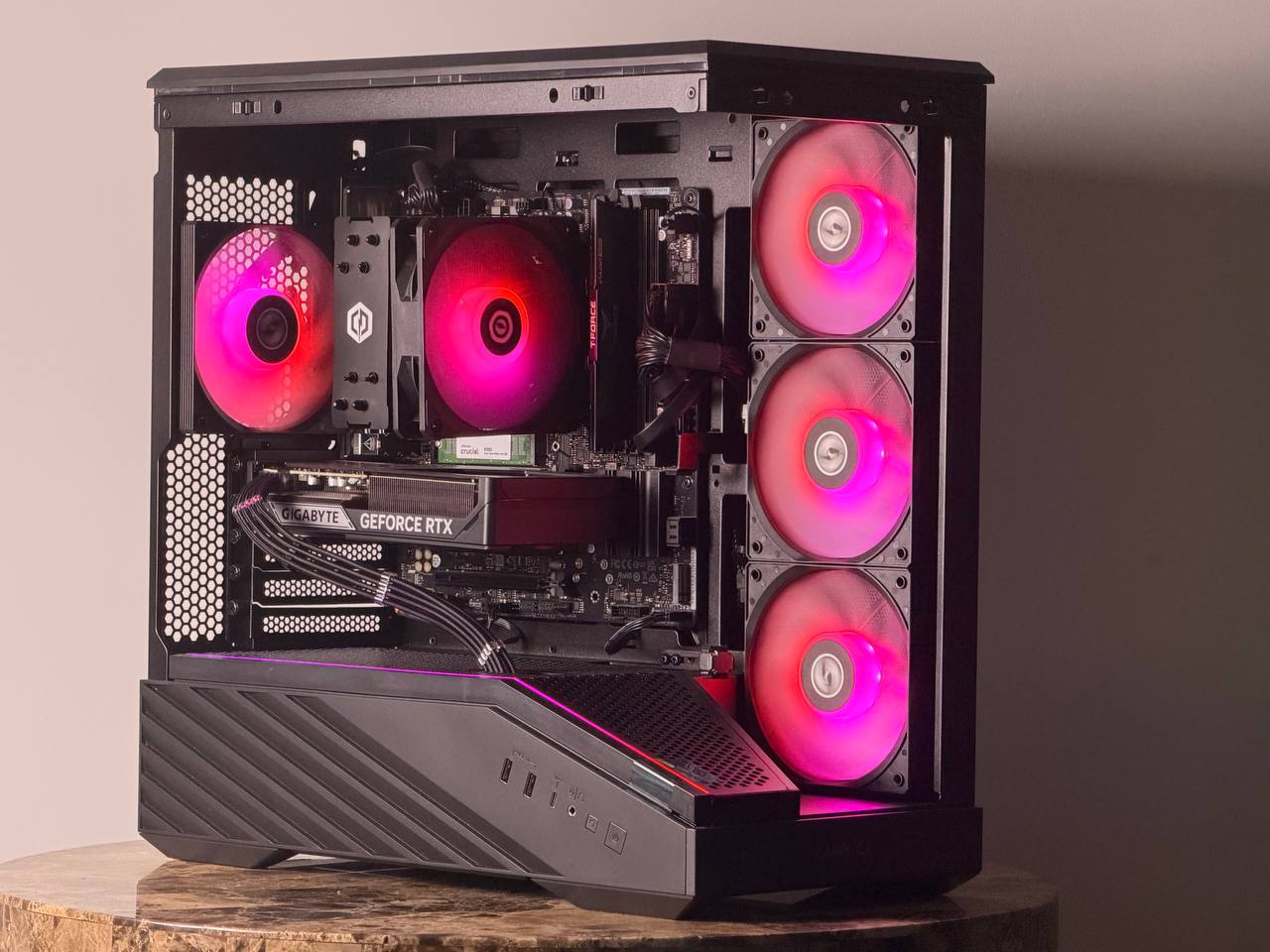 FREE SHIPPING 🖤🌈 Black RGB Gaming PC | RTX 5060 Ti | AMD Ryzen 7 8700F | 1 TB NVME | 16 GB DDR5